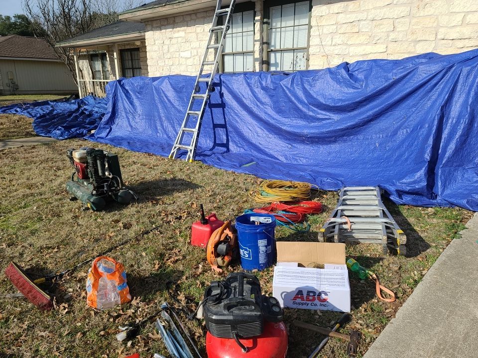 Leander Residential Roof Replacement, OSB Decking Repair And Interior Restoration by Caliber Restoration LLC