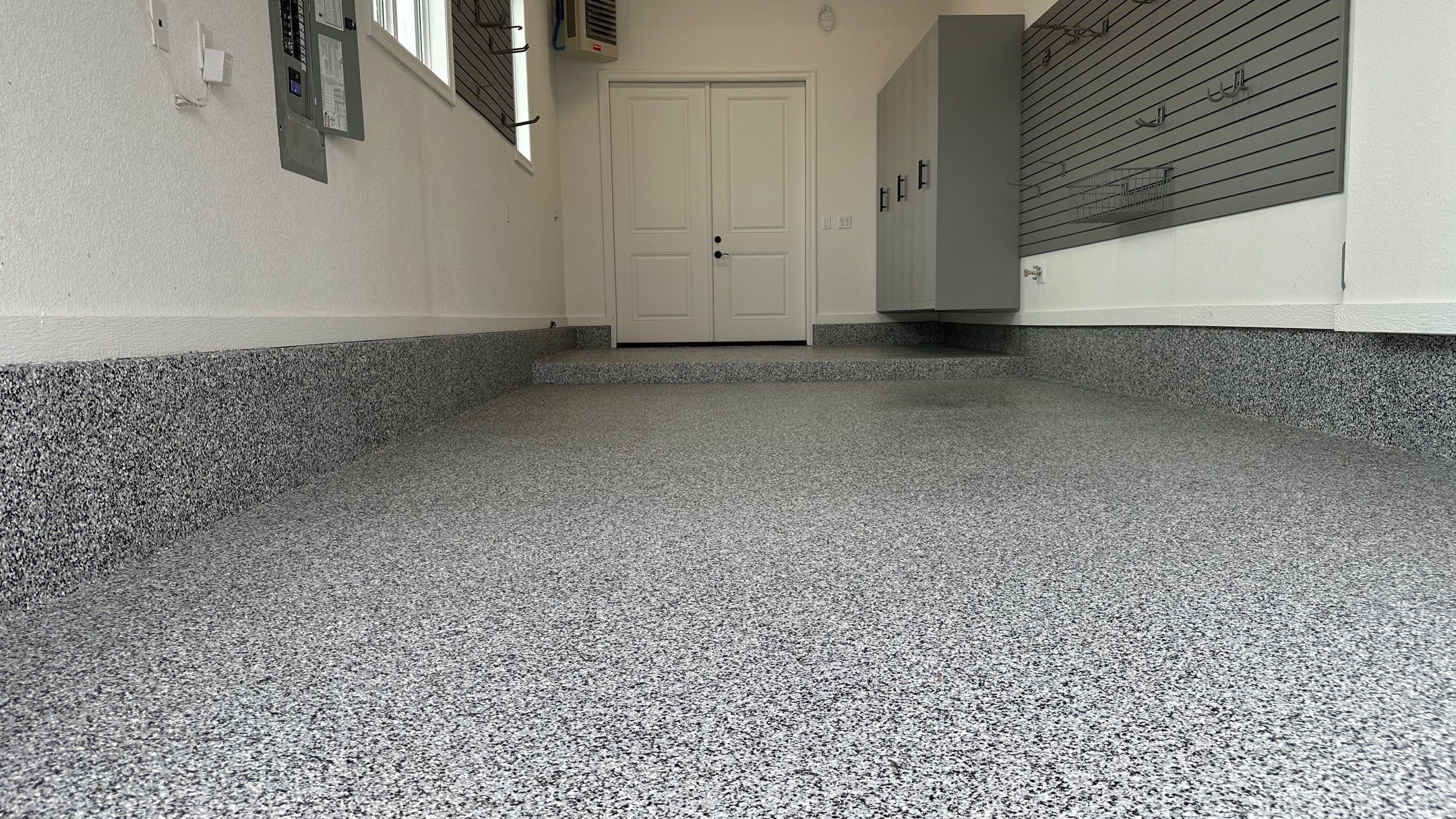 Mike & Pam transformed their garage with a Banner Garage Floor and Cabinets by Banner Garage