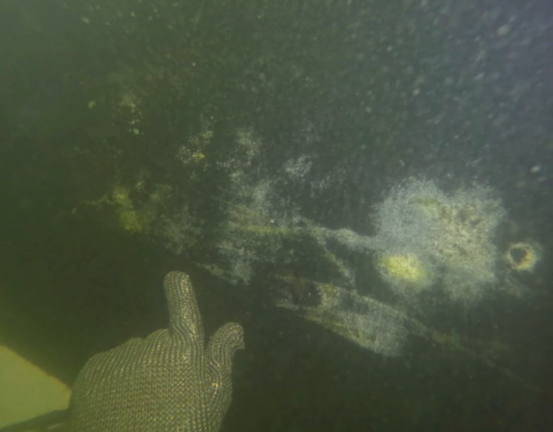 Project in Fort Myers Beach by Florida Hull Cleaning 
