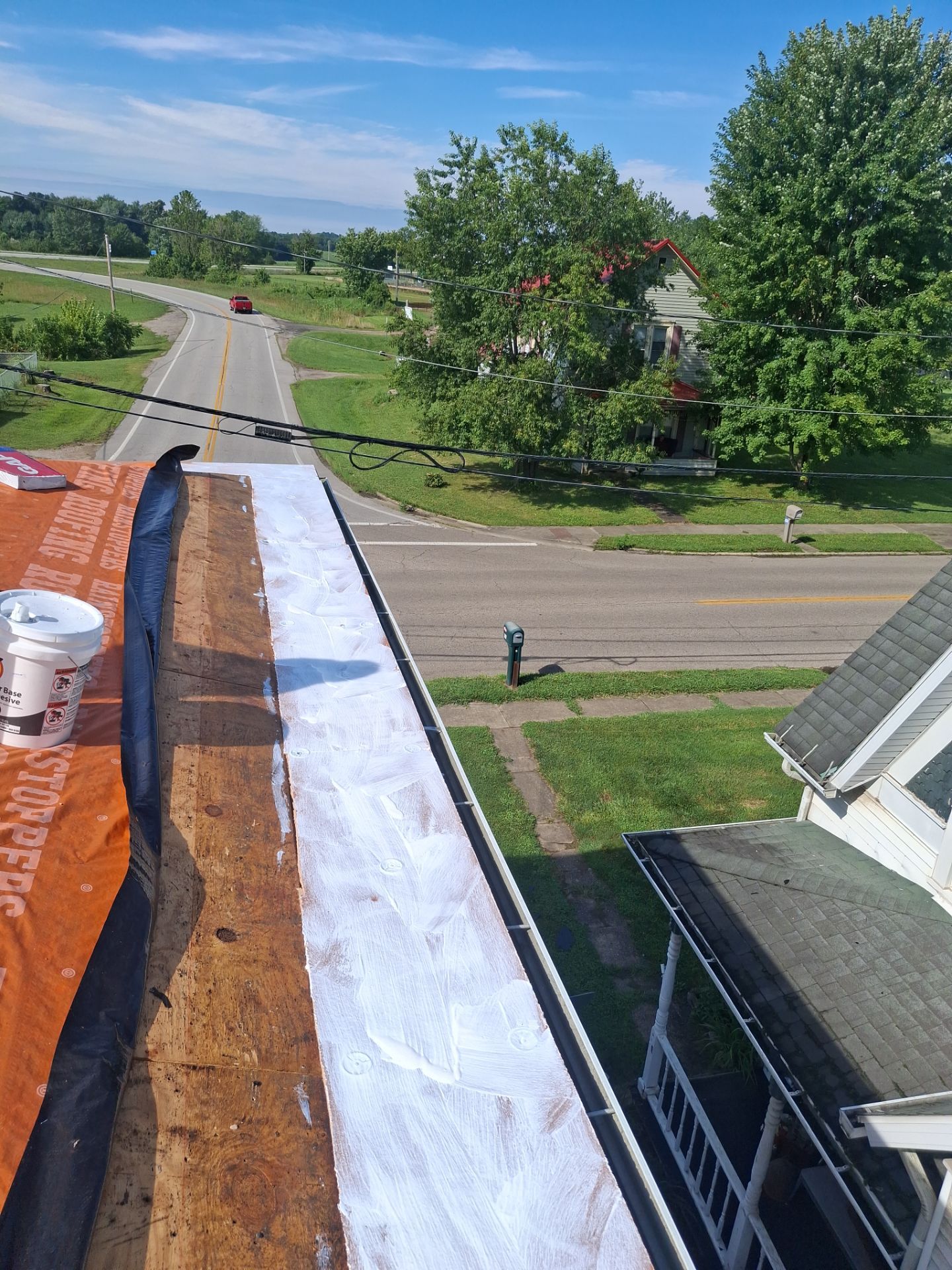 Residential Roofing Installation using GAF Timberline HDZ Williamsburg Slate by Rainstoppers Roofing
