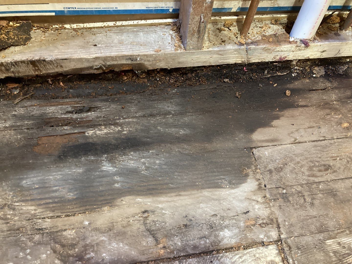 Water Damage in Bathroom by Accountable Home Services