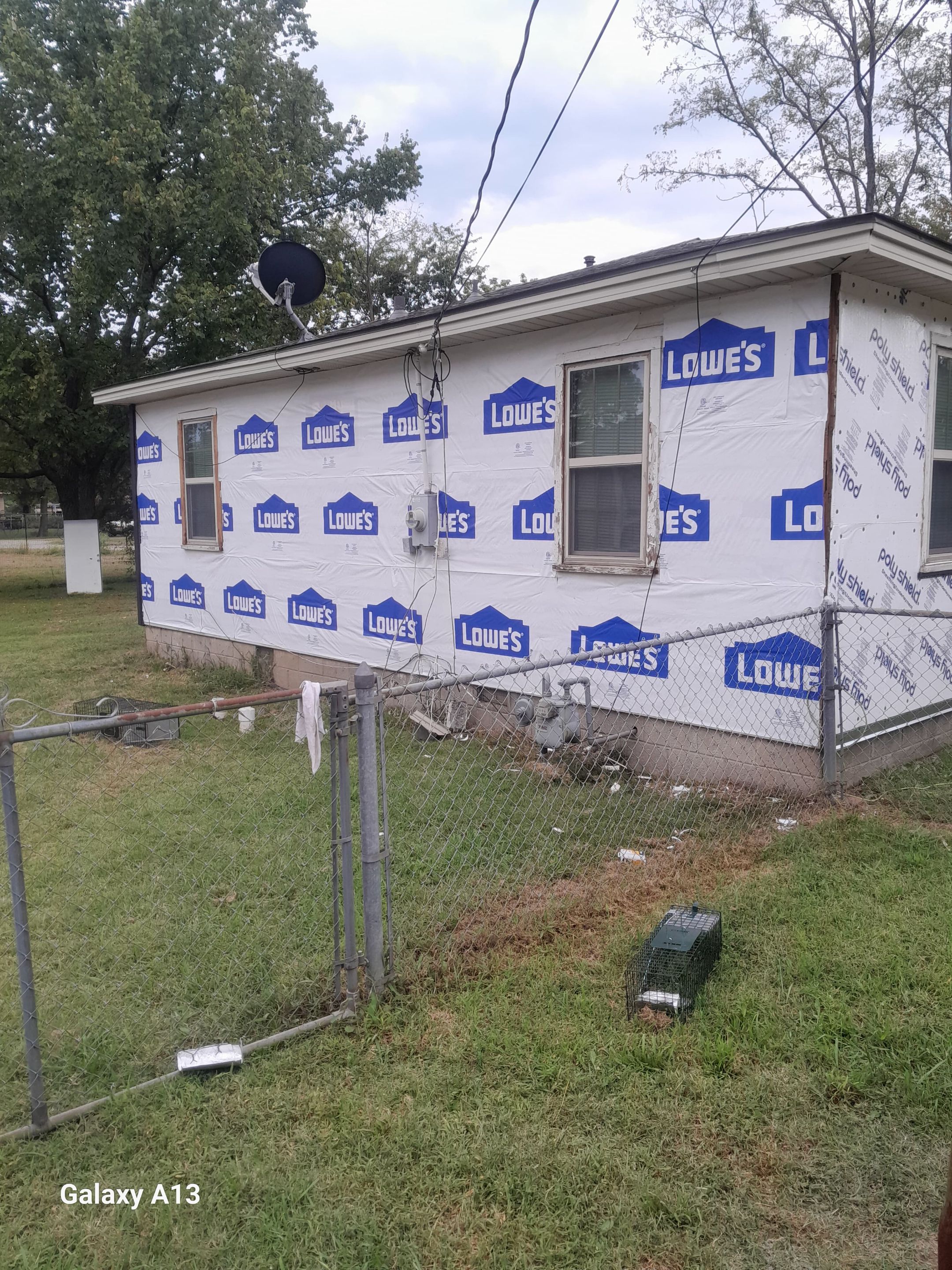 Hail damage & tornado damage restoration.  by In & Out Construction & Remodeling, LLC