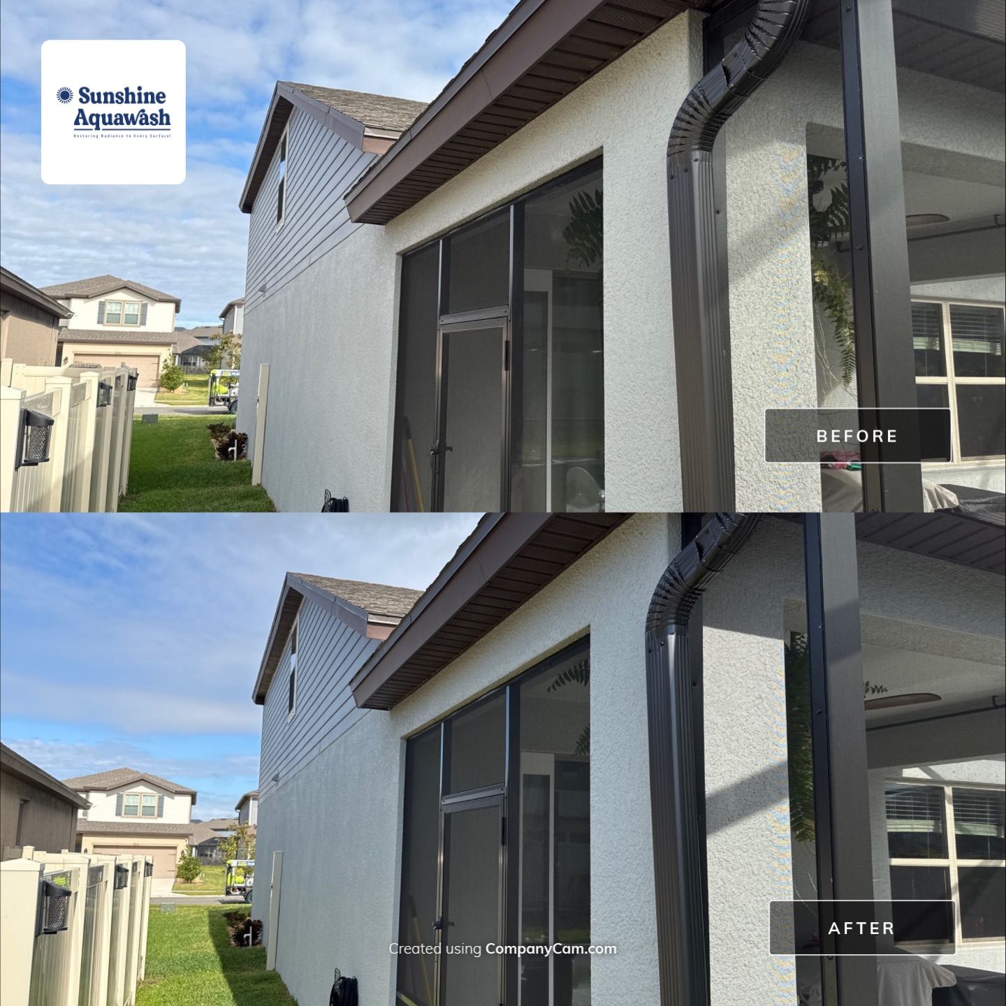 House Wash & Driveway / Sidewalk Cleaning by Sunshine AquaWash