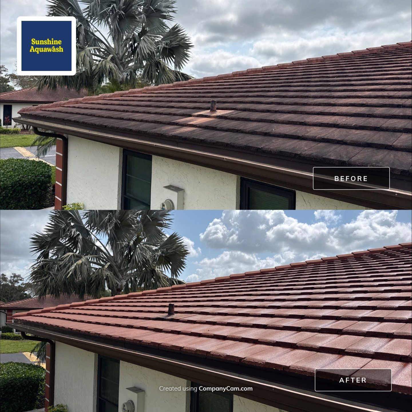 Tile Roof Cleaning – Vivenda at Bradenton I (Same-Day Service & Facebook Review) by Sunshine AquaWash