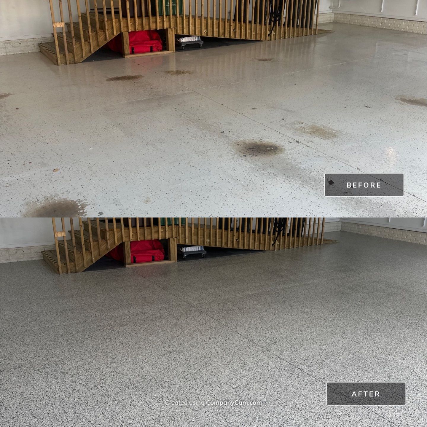Just Look at the Before and After Photos 😮‍💨 by Revival Concrete Coatings