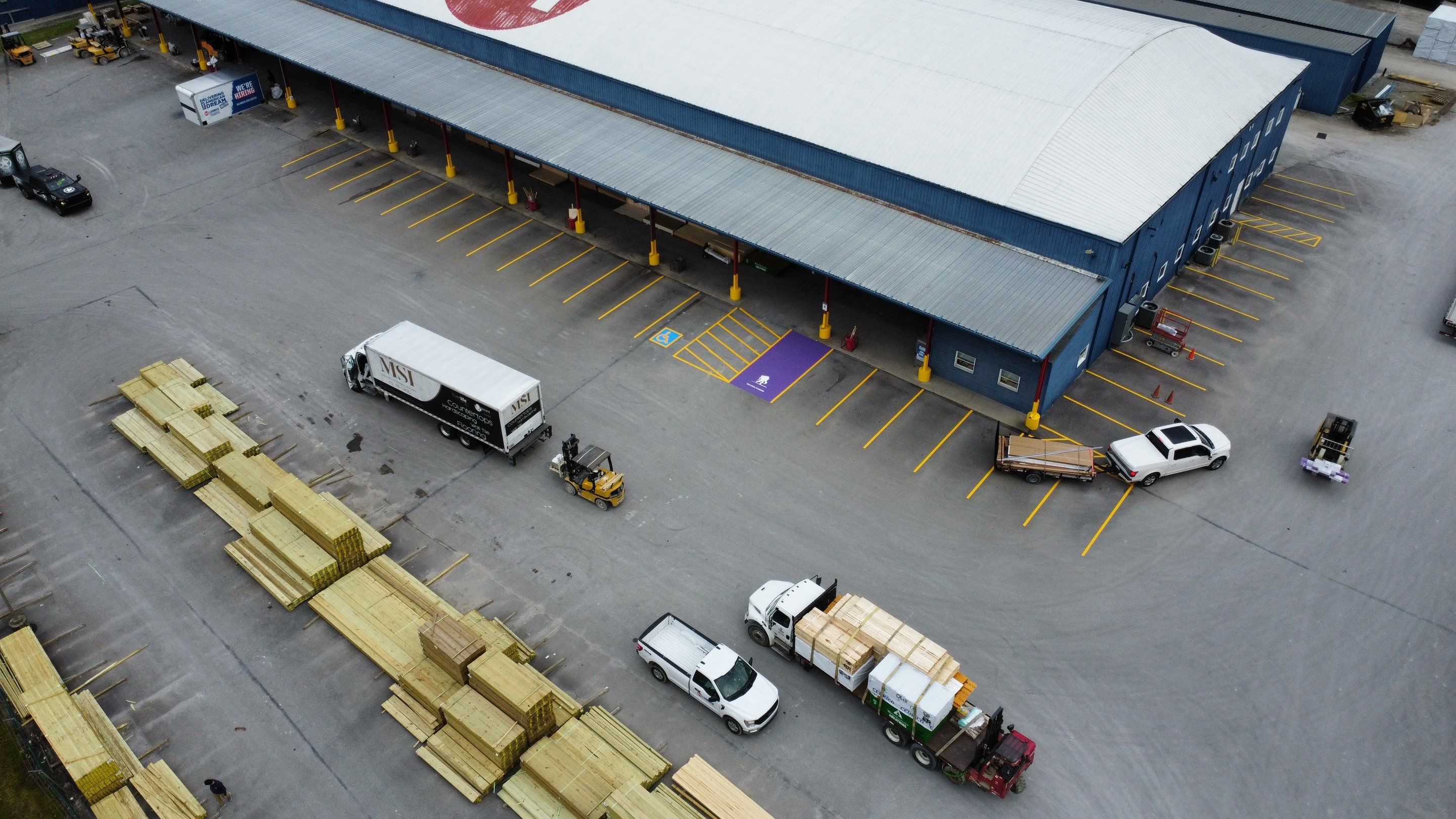 84 Lumber by G-Force Parking Lot Striping of Pittsburgh