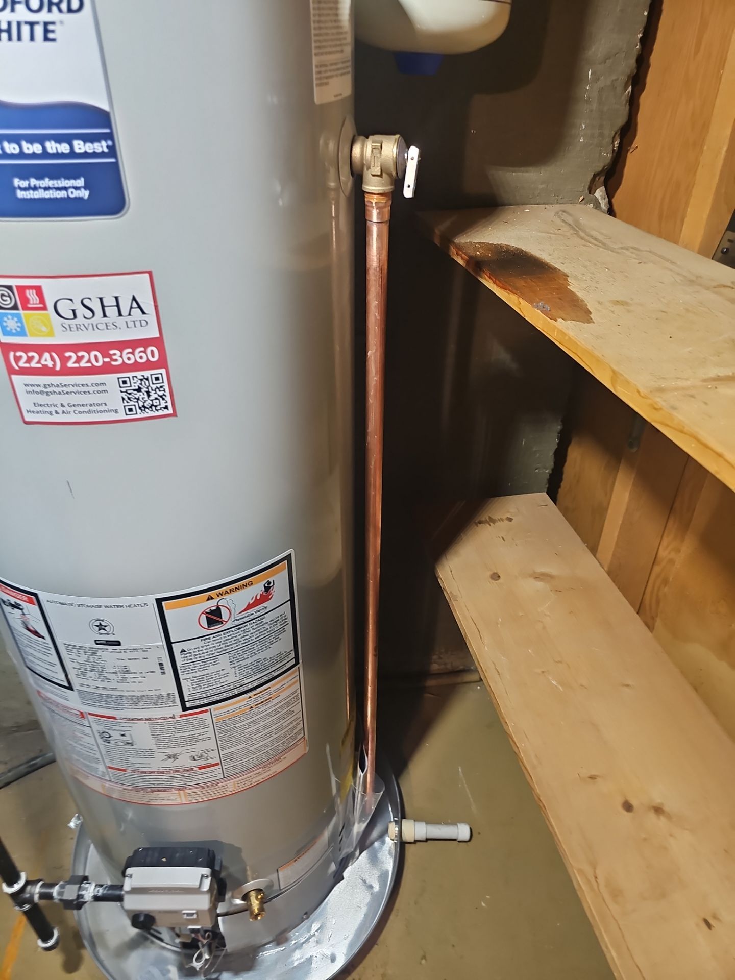 Bradford White Water Heater Installation by GSHA Services LTD