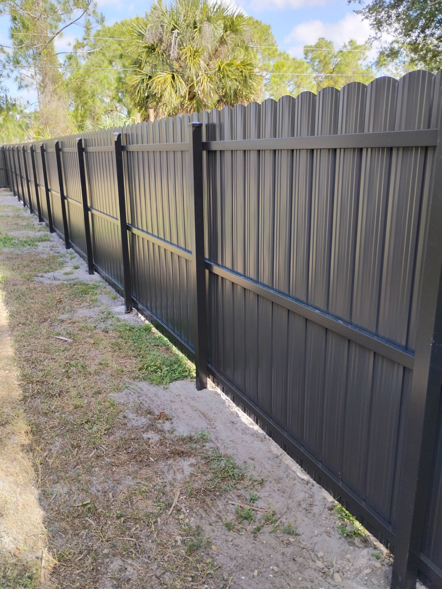 Bronze Metal Privacy in North Port by True Fence LLC