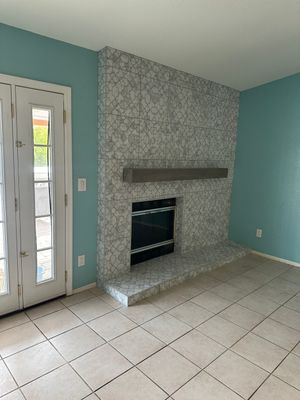 Fireplace using Tile