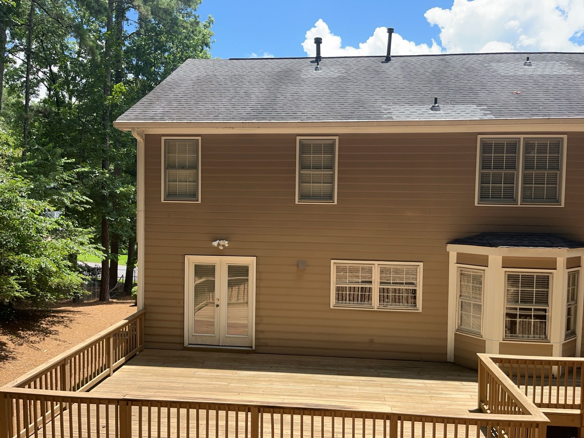 James Hardie Siding Installation, Rotten Wood Replacement, Porch Repairs, and Deck Resurfacing in Smyrna, GA by Nelson Exteriors 