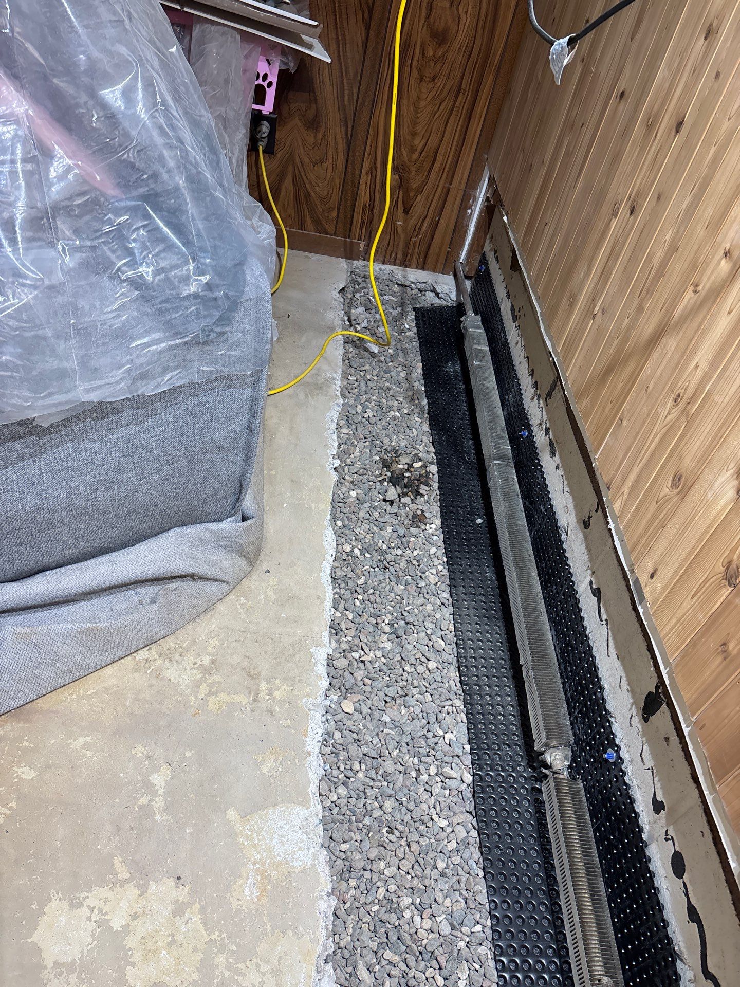 Drain Tile, Sump Pump & Buried Discharge in Columbia Heights by Waterproofing Northeast