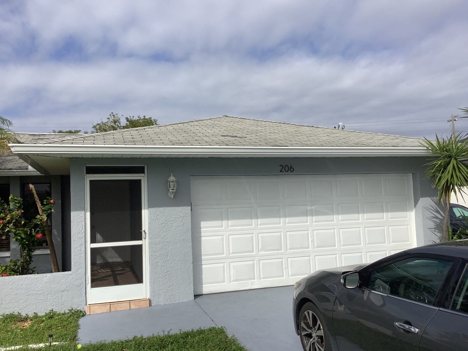 New Gutter System with Splash Guards in Cape Coral FL by Gutter Professors