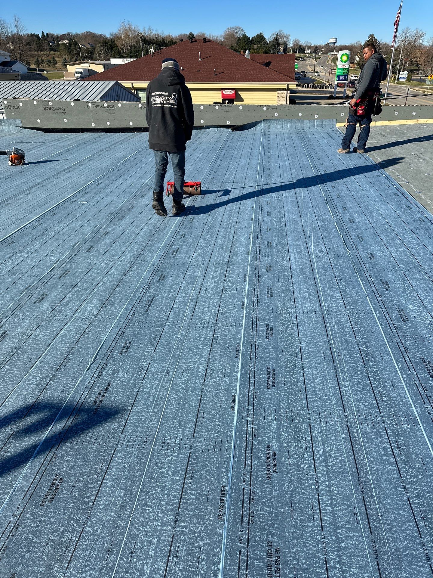 Commercial Roofing using Certainteed Flintastic Self Adhered by Stendahl Services