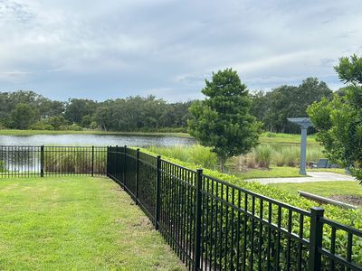 Aluminum Fence Installation using Black 3 Rail Aluminum Fence