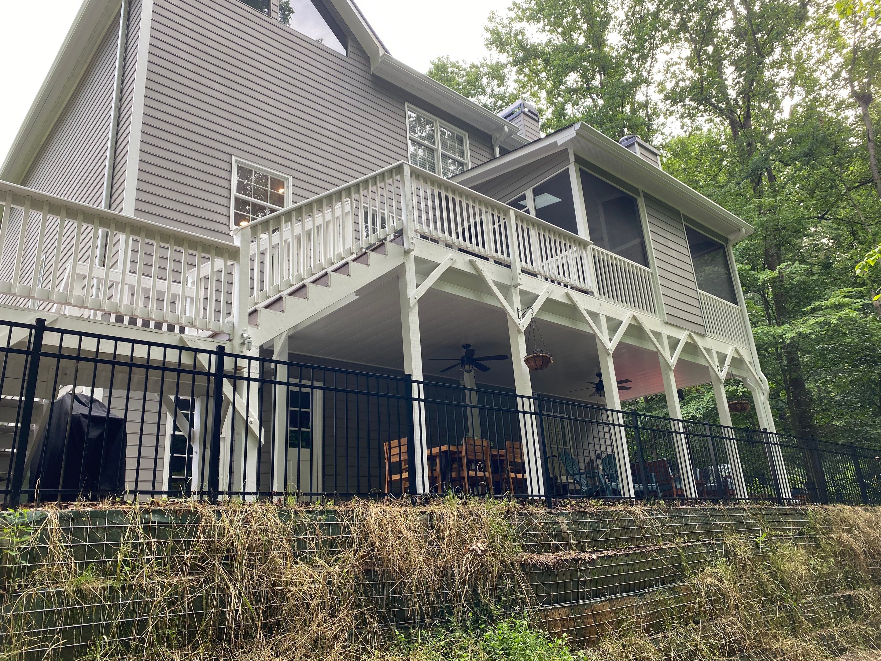 Exterior Painting and Screened Porch Refresh in Mableton, Georgia by Swift Home Renovations