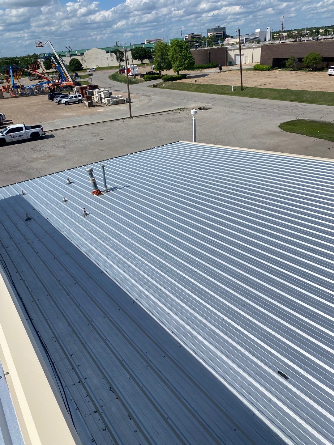 Metal Roof Project in Tulsa by Decor Roofing & Restoration