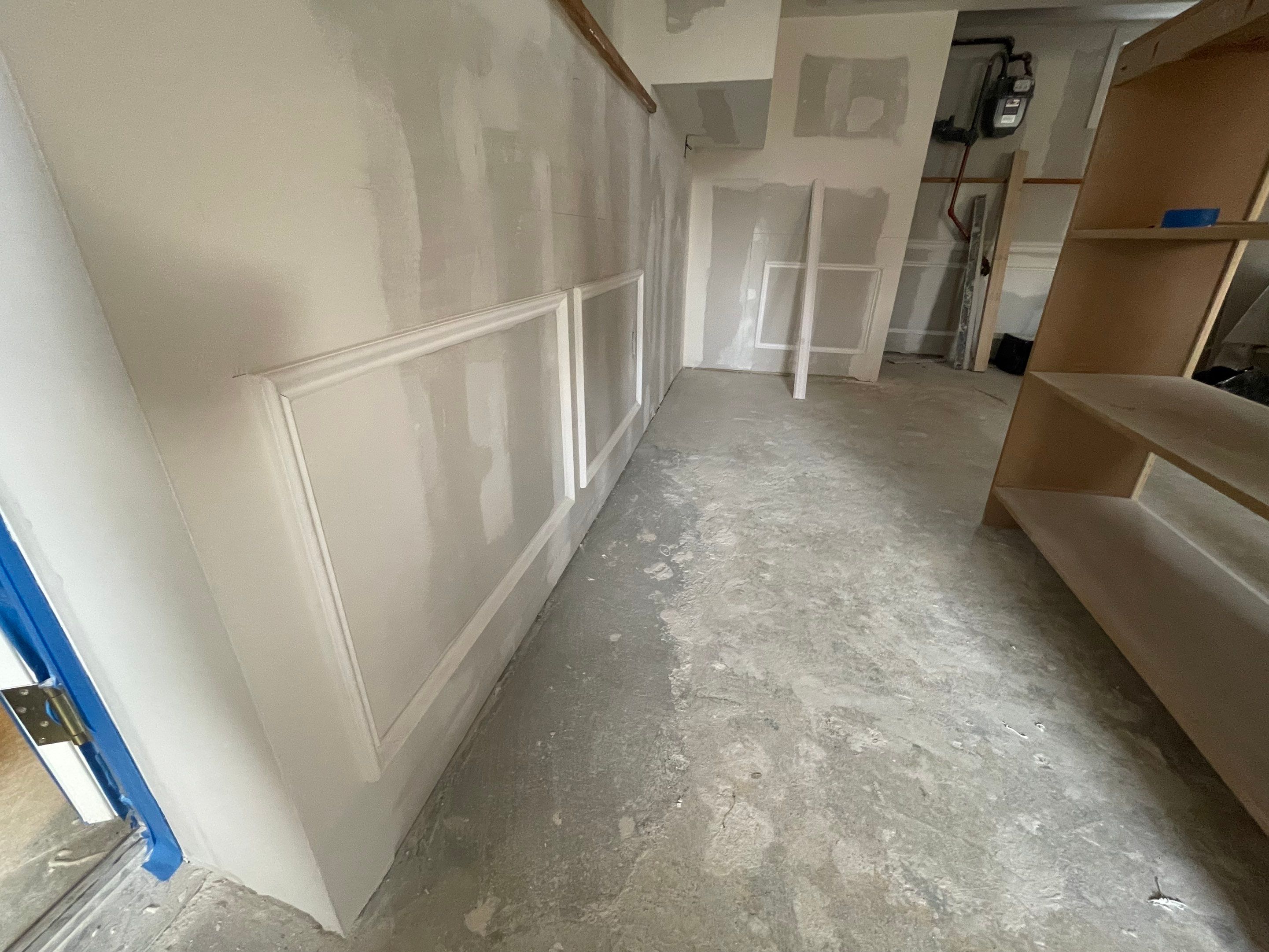 Basement Remodel using Wood by Home Concepts Construction