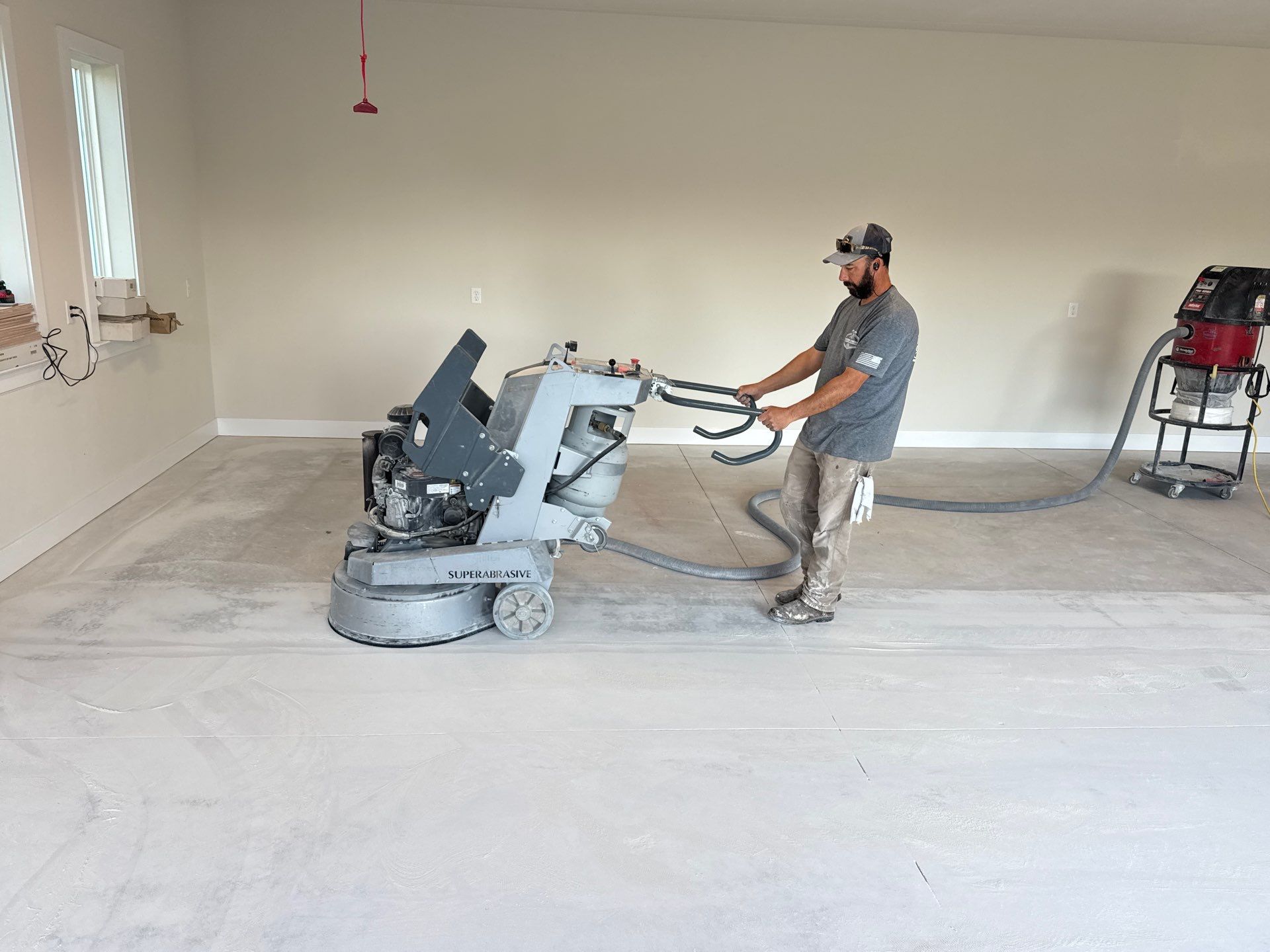 Garage in Tidal Wave by Cross Creek Concrete Coatings