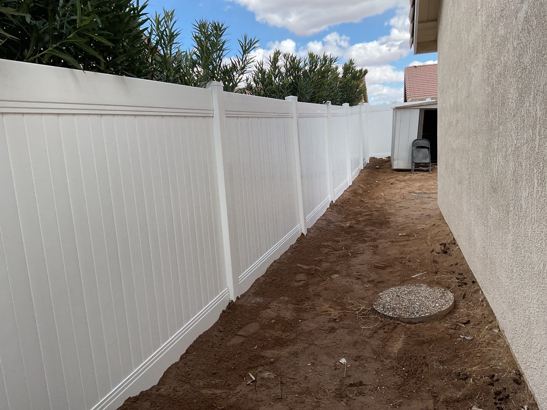 Fence Installation using Vinyl by Fence Guys Inc. 