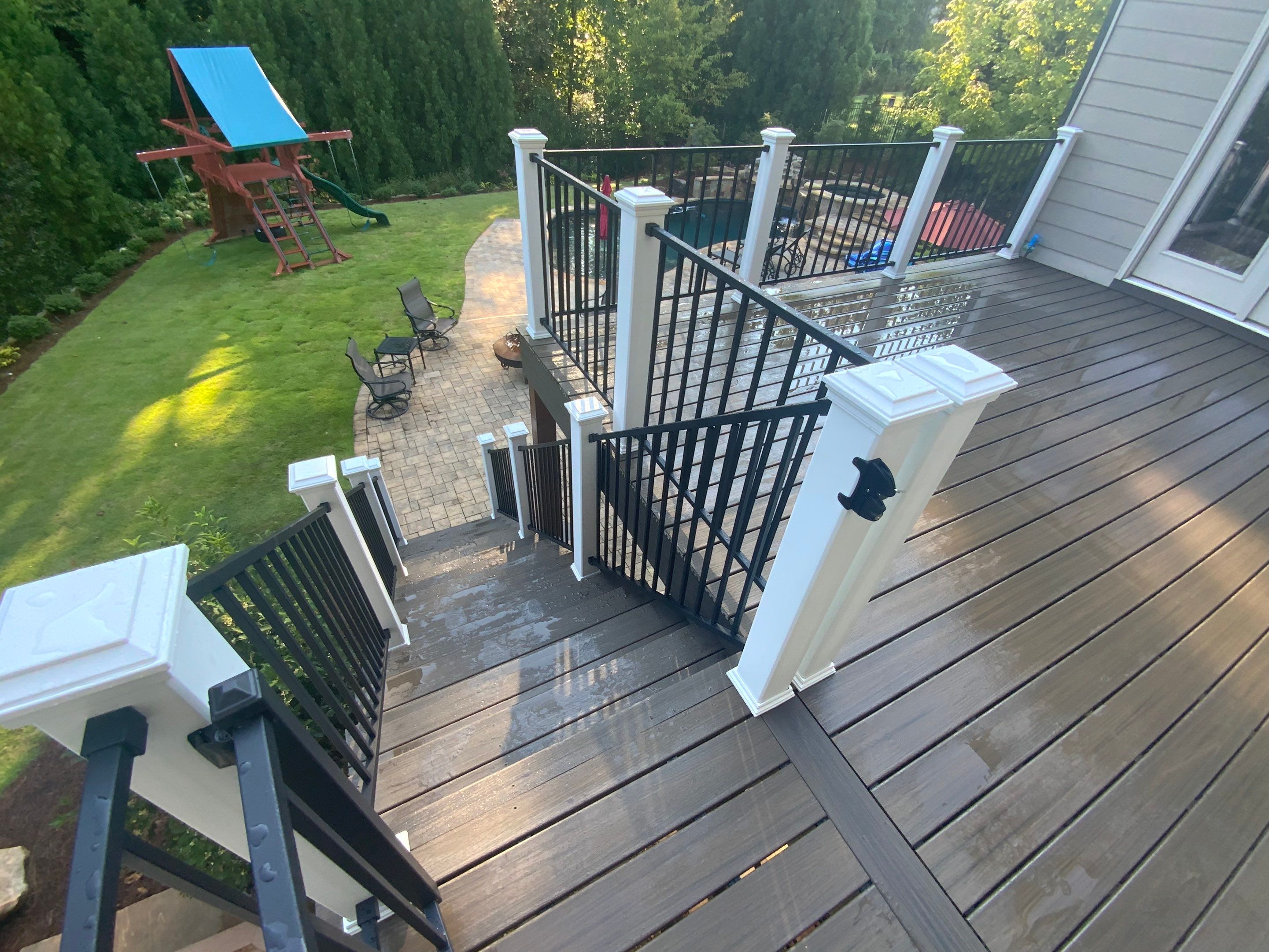 Composite Decking Installation and Porch Screening in Marietta by Swift Home Renovations