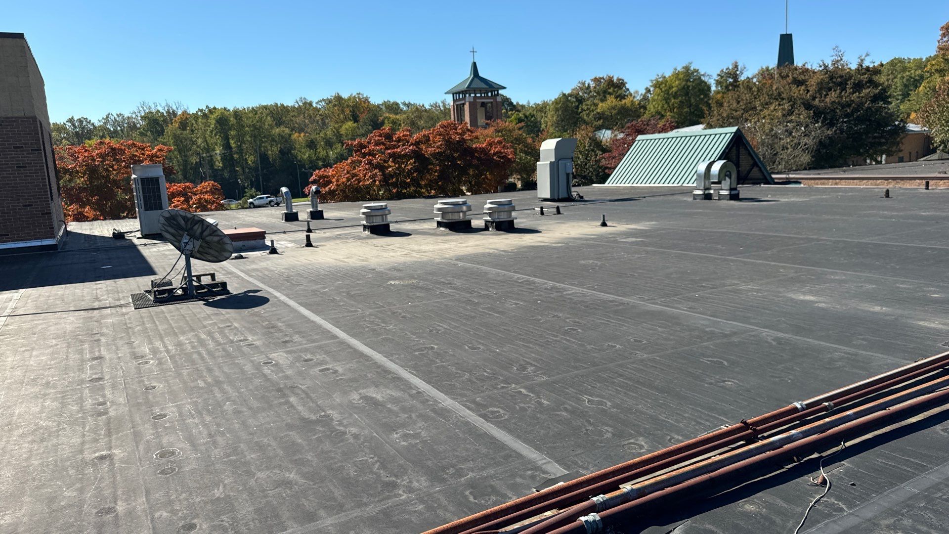 Church Roof Installation using GACO Flex Silicone by ExteriorPros