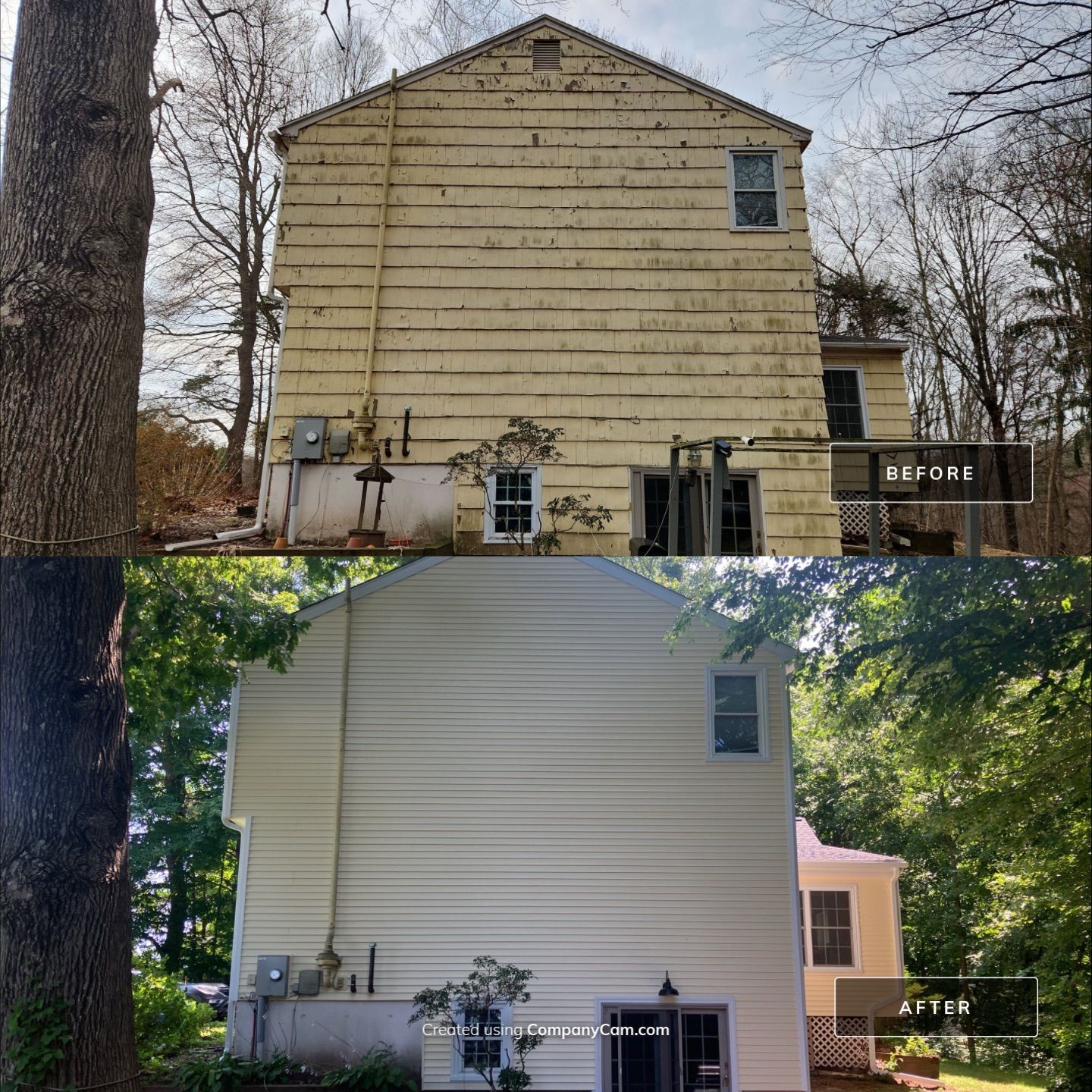 Siding Revival with Cert Monogram D/4 x 12'6" clapboard Heritage Cream by DiGiorgi Roofing and Siding Inc