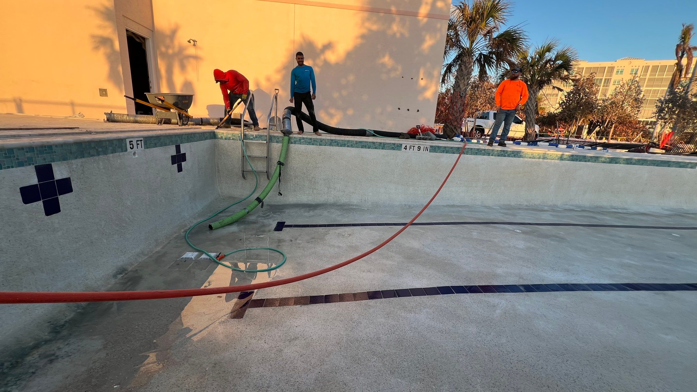 Beachside Community Club Pool Cleanout by APS Power & Water