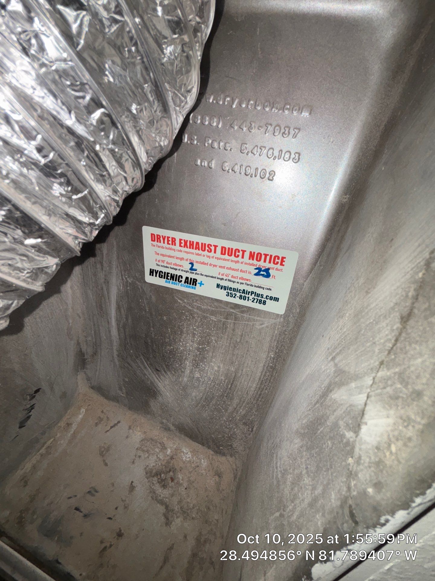 Air Duct and Dryer Vent Cleaning in Clermont by Hygienic Air, Inc