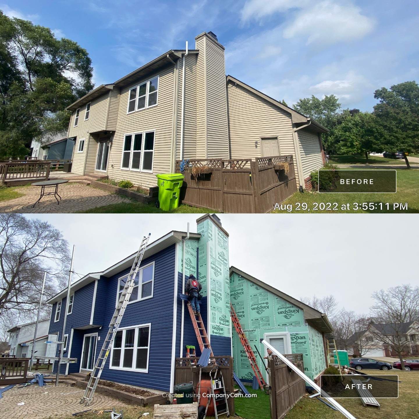 Siding Replacement using CertainTeed Restoration Classis D4 by 180 Contractors