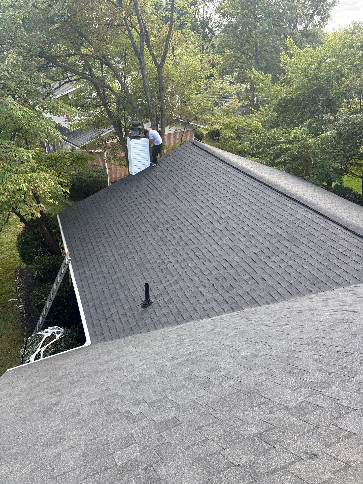 Falls Church: Residential Roof Replacement with CertainTeed Landmark in Moire Black  by RM Banning, Inc.