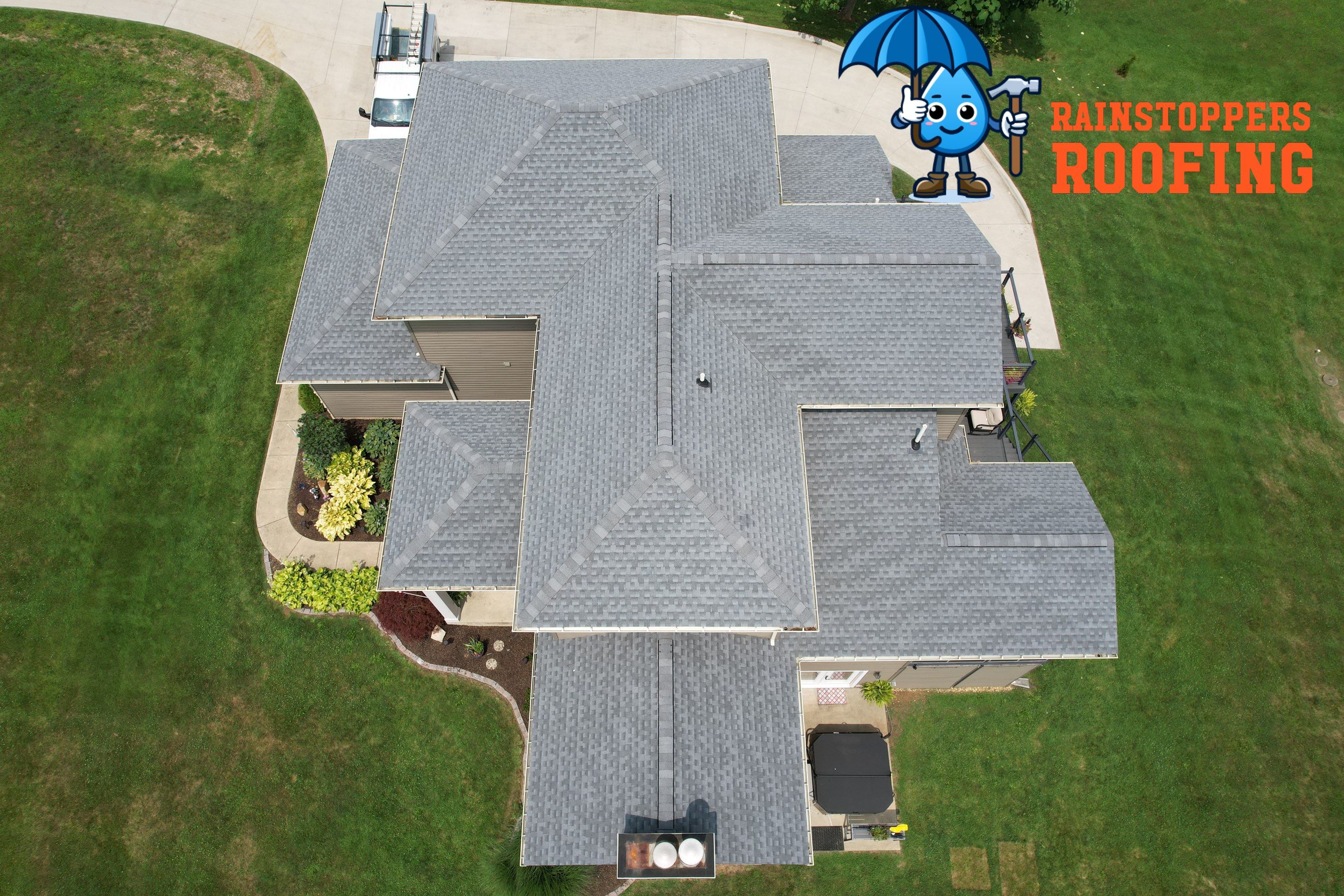Residential Roofing Installation using GAF Timberline HDZ by Rainstoppers Roofing