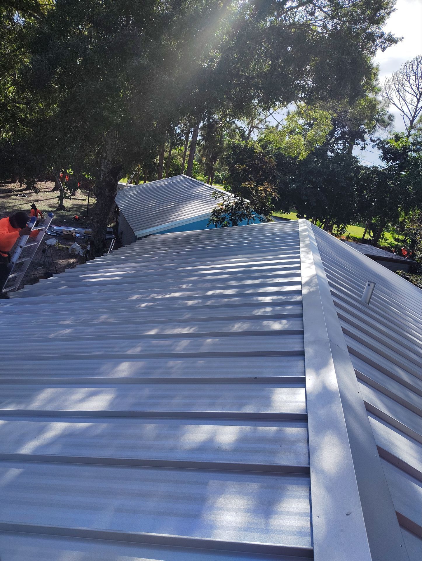 24ga 1.5" Mechanical Seam Mill Finish by Total Roofing System The Metal Roof Experts