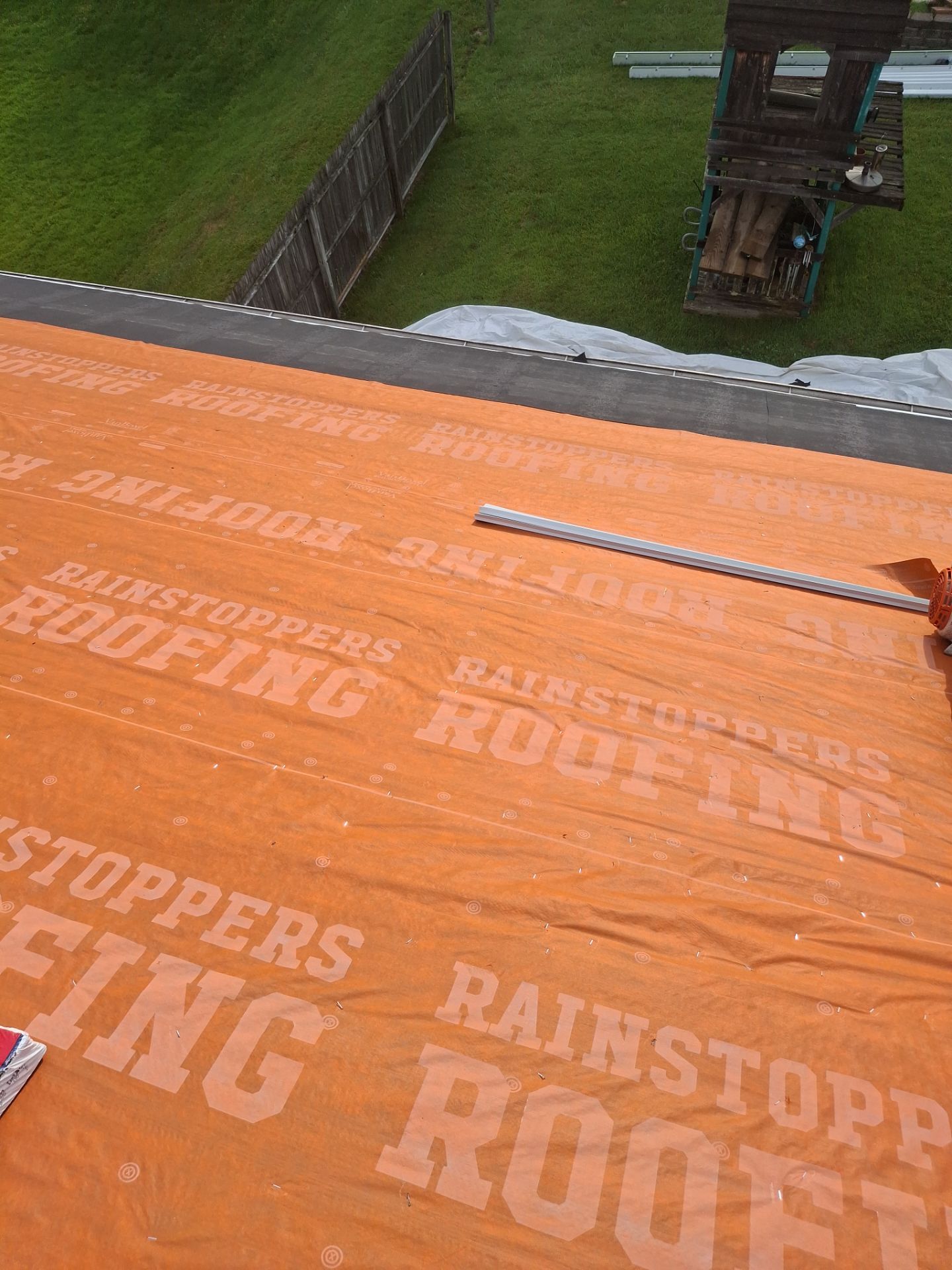 Residential Roofing Installation using GAF Timberline HDZ Oyster Grey by Rainstoppers Roofing