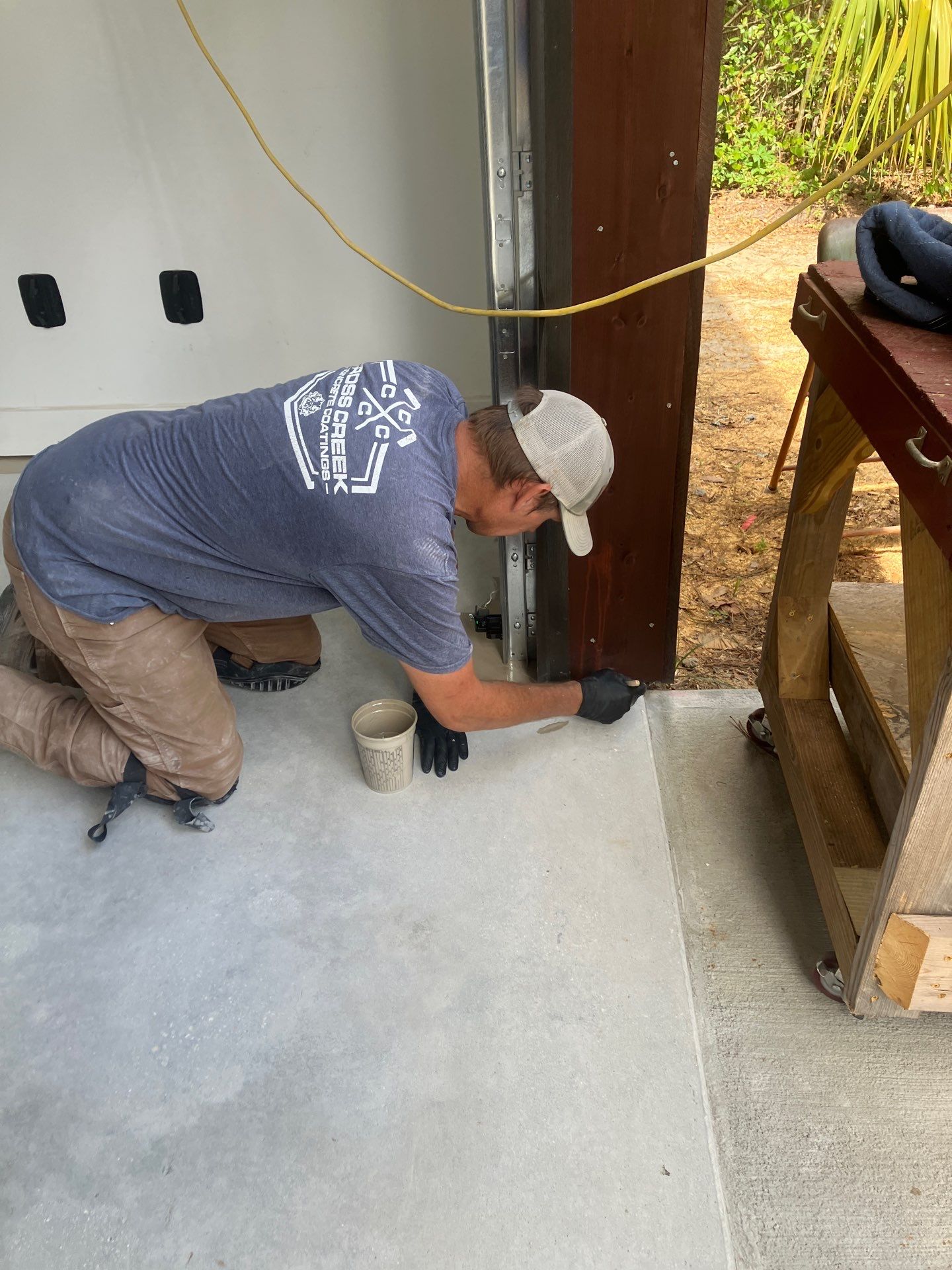Garage Project in Mount Everest by Cross Creek Concrete Coatings