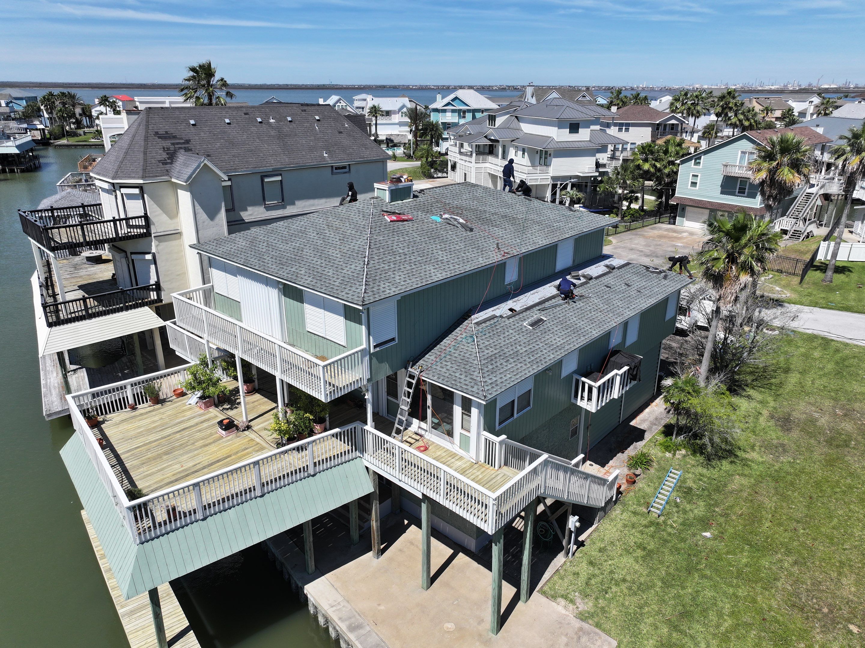 Residential Roof Replacement using GAF HDZ SLATE by Elite Roofing LLC