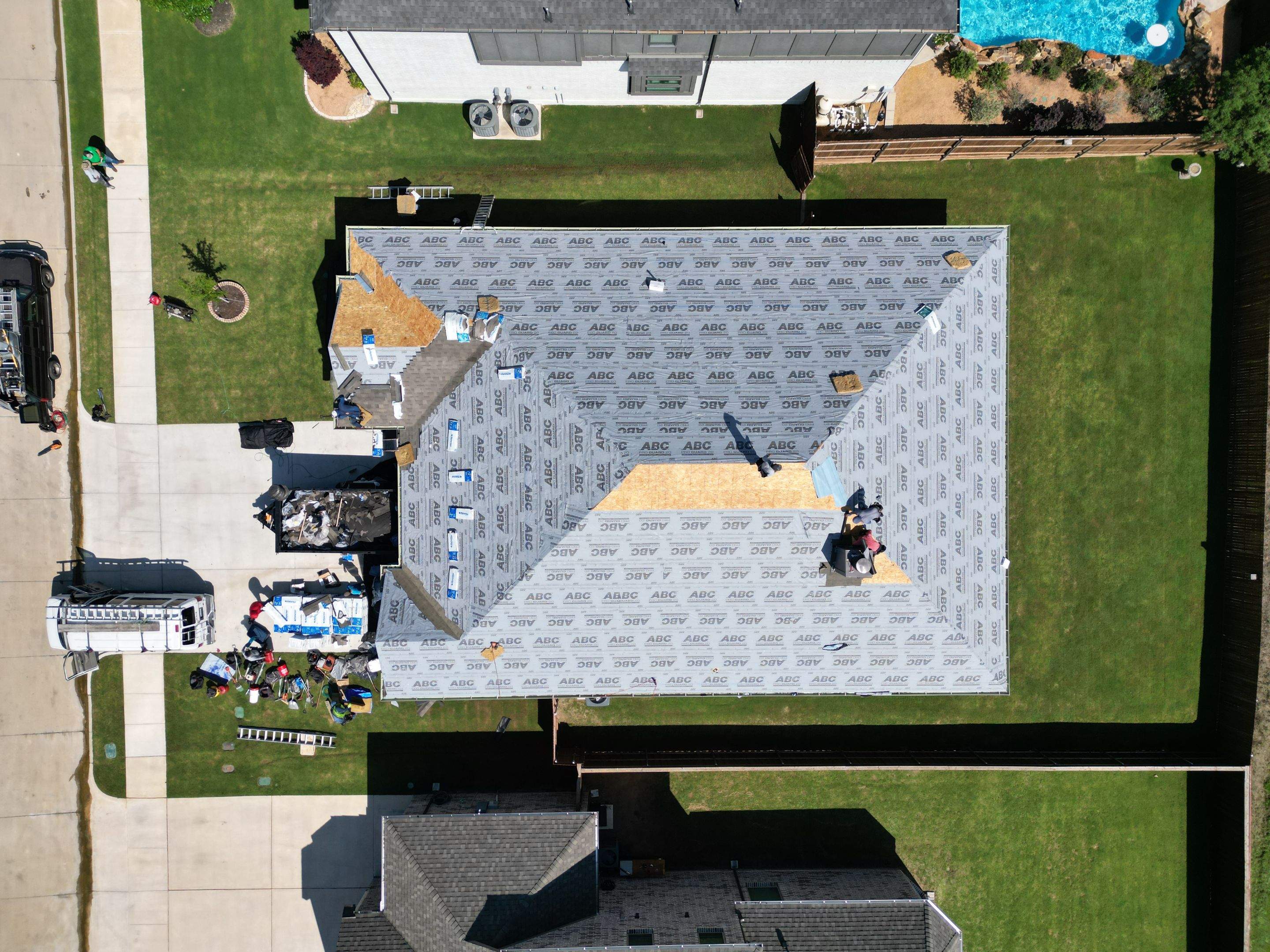 Residential Roofing Installation using Malarkey Vista AR by Harvey Roofing & Construction