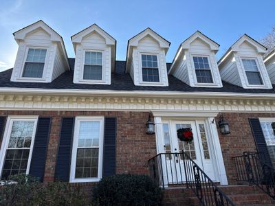 Dormer Siding Replacement using James Hardie Lap Siding in Atlanta, GA