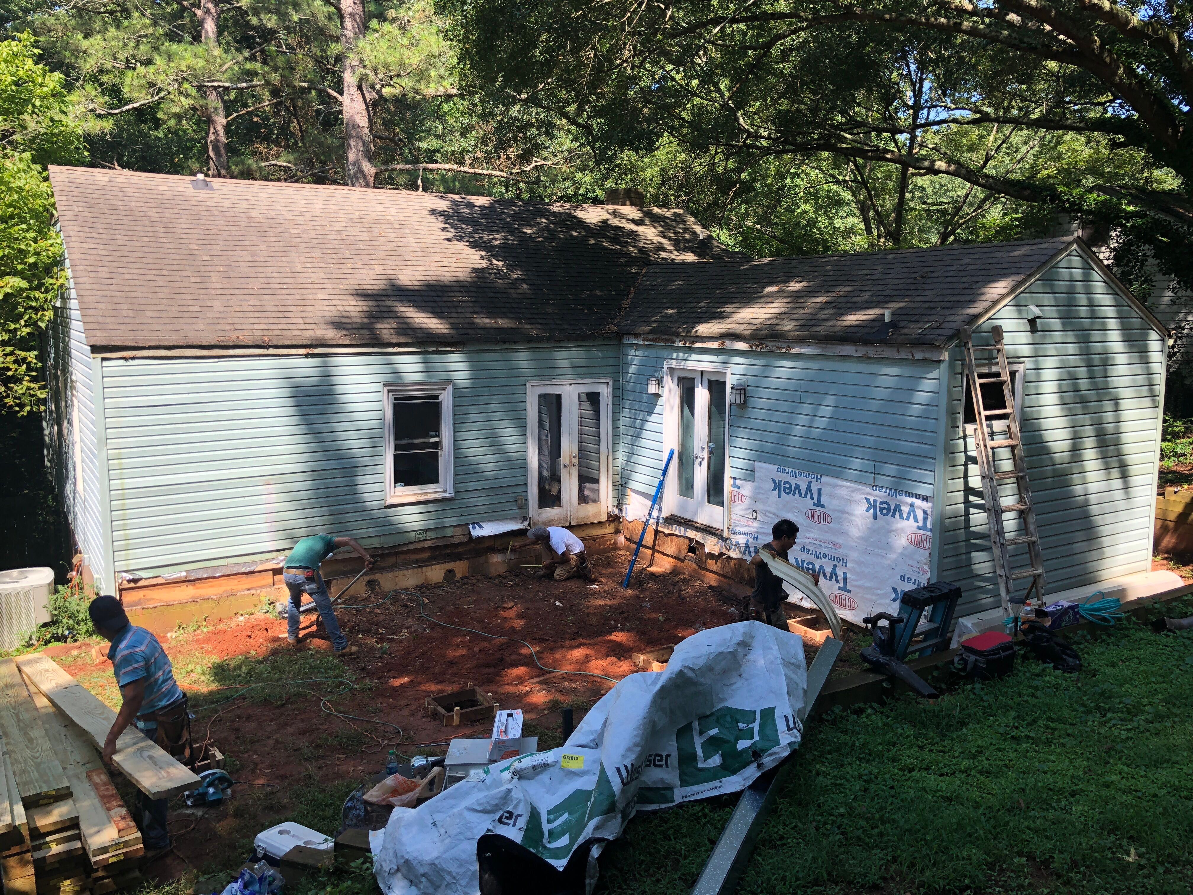 Custom Screened Porch with Metal Roof and Deck in Decatur by Swift Home Renovations