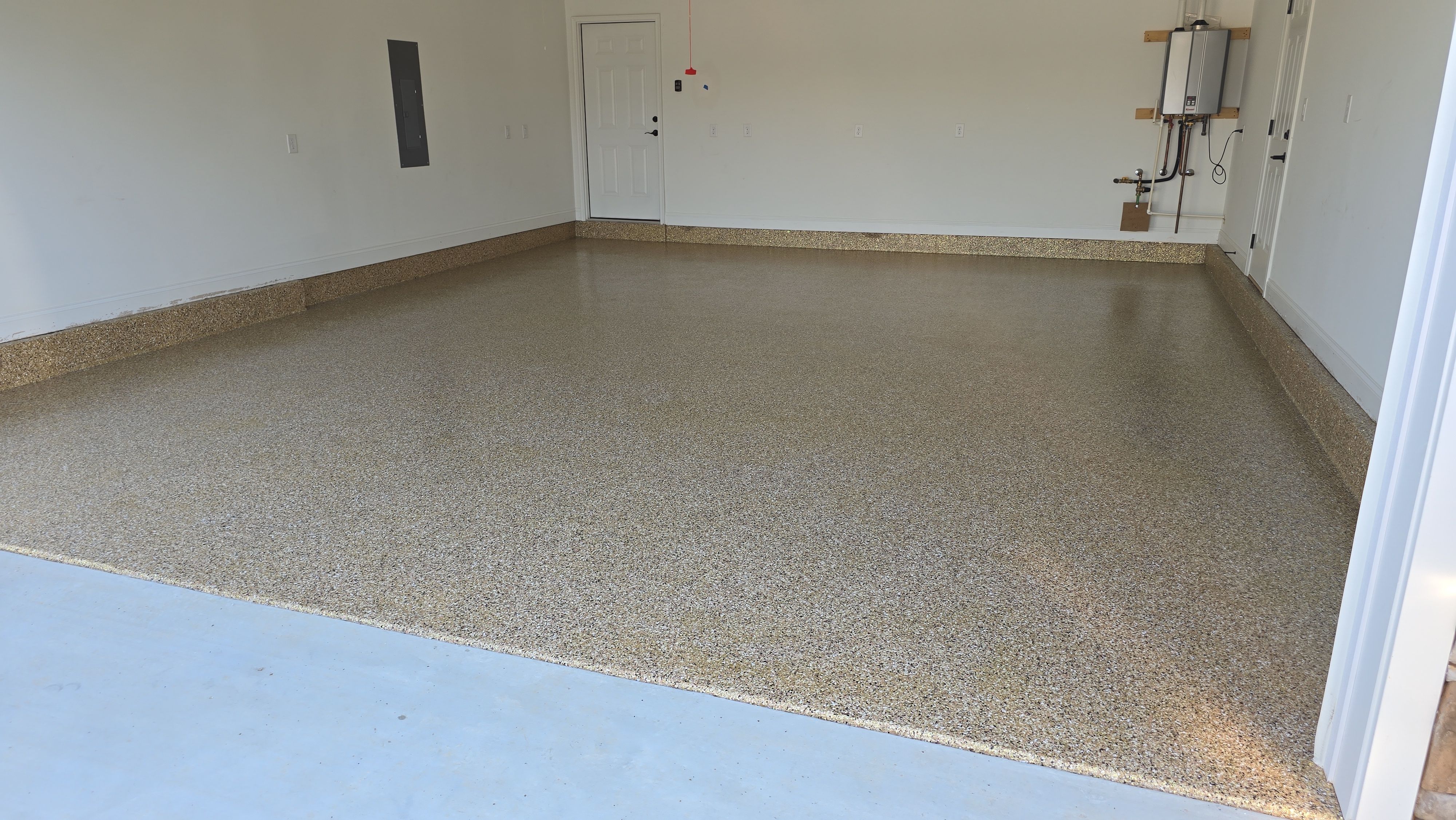 Garage upgrade using Outback w/ Mica by Elite Floor Solutions