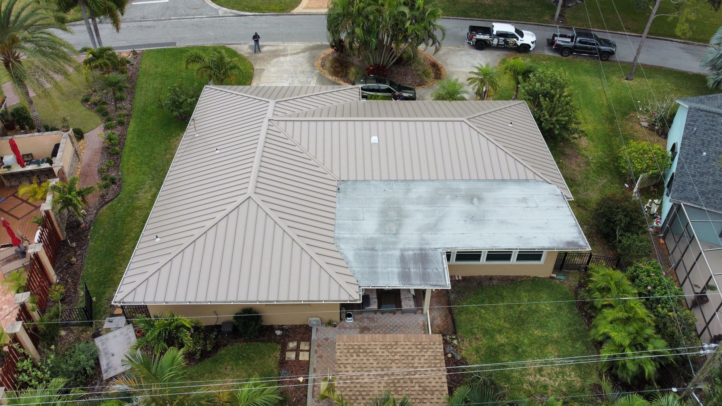 Standing Seam Metal Roof Replacement in Dunedin, FL by Steadfast Roofing 