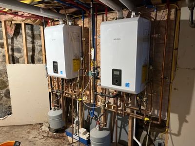 Navien Tankless System Annual Service & Baseboard Repair — Lowell, MA