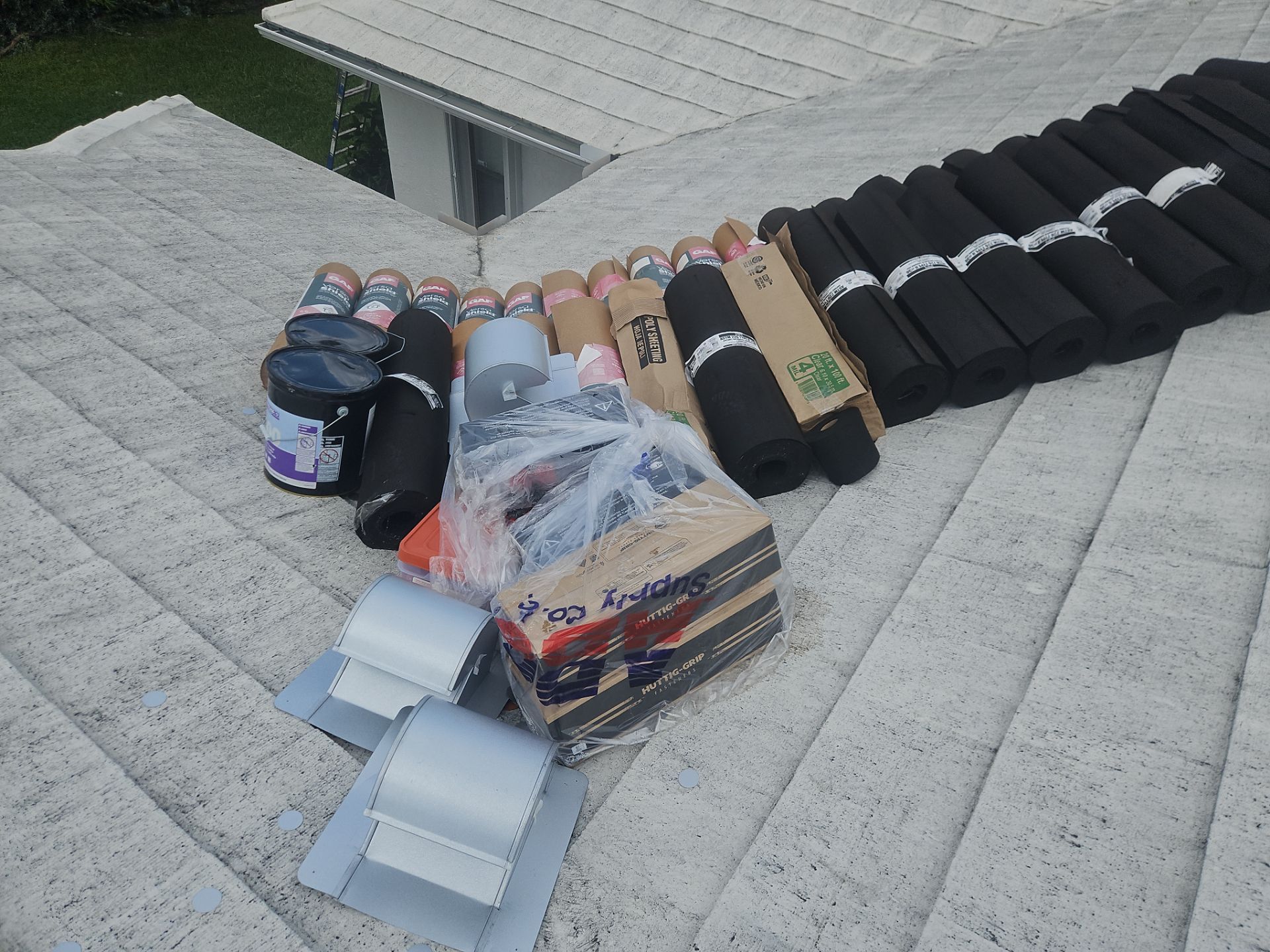 Residential Roofing Installation using 1" Nail strip metal roof by BLUES BROTHERS ROOFING