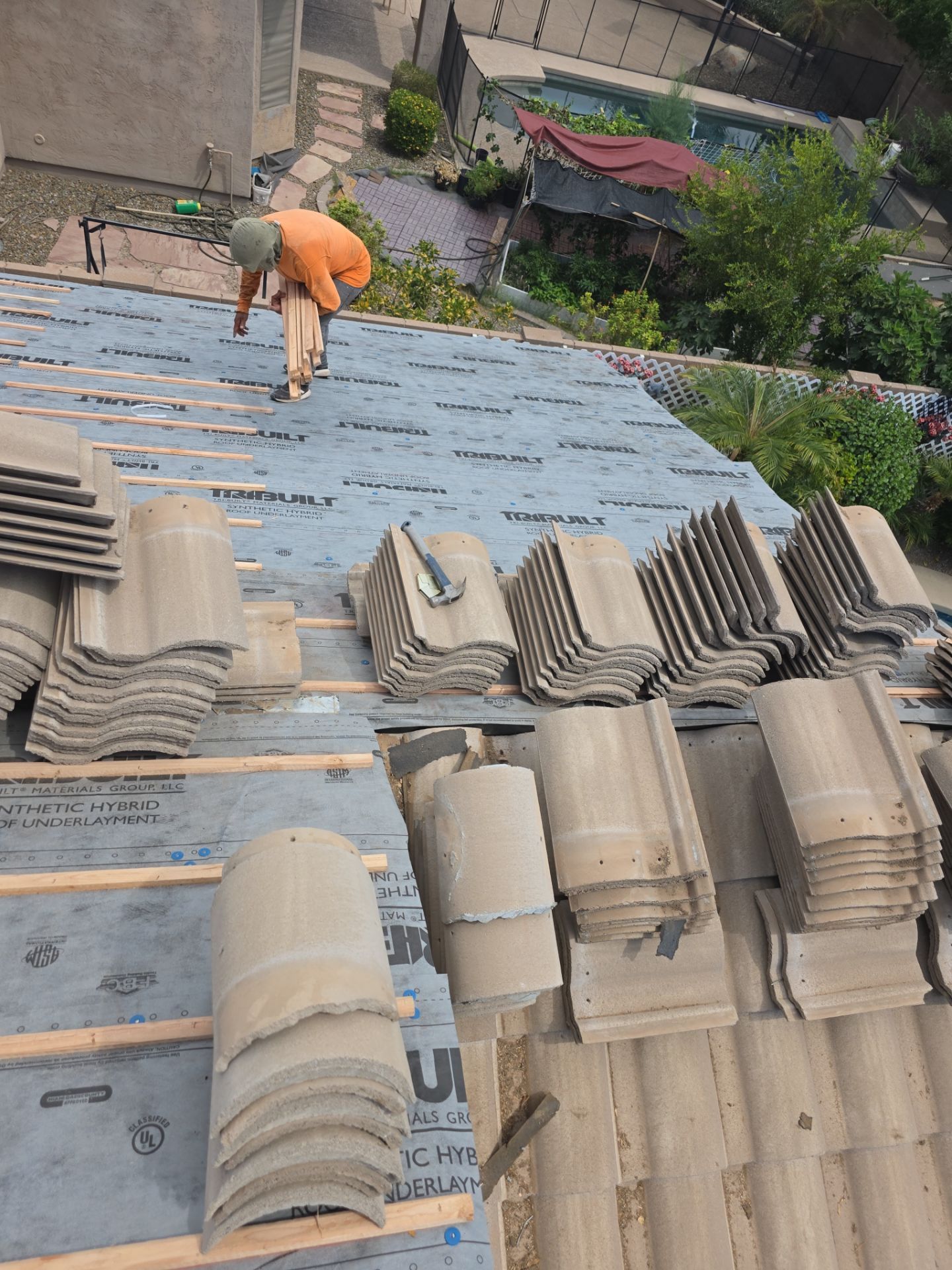 New tile reset for this beautiful home in Chandler by Weather-Tite Roofing