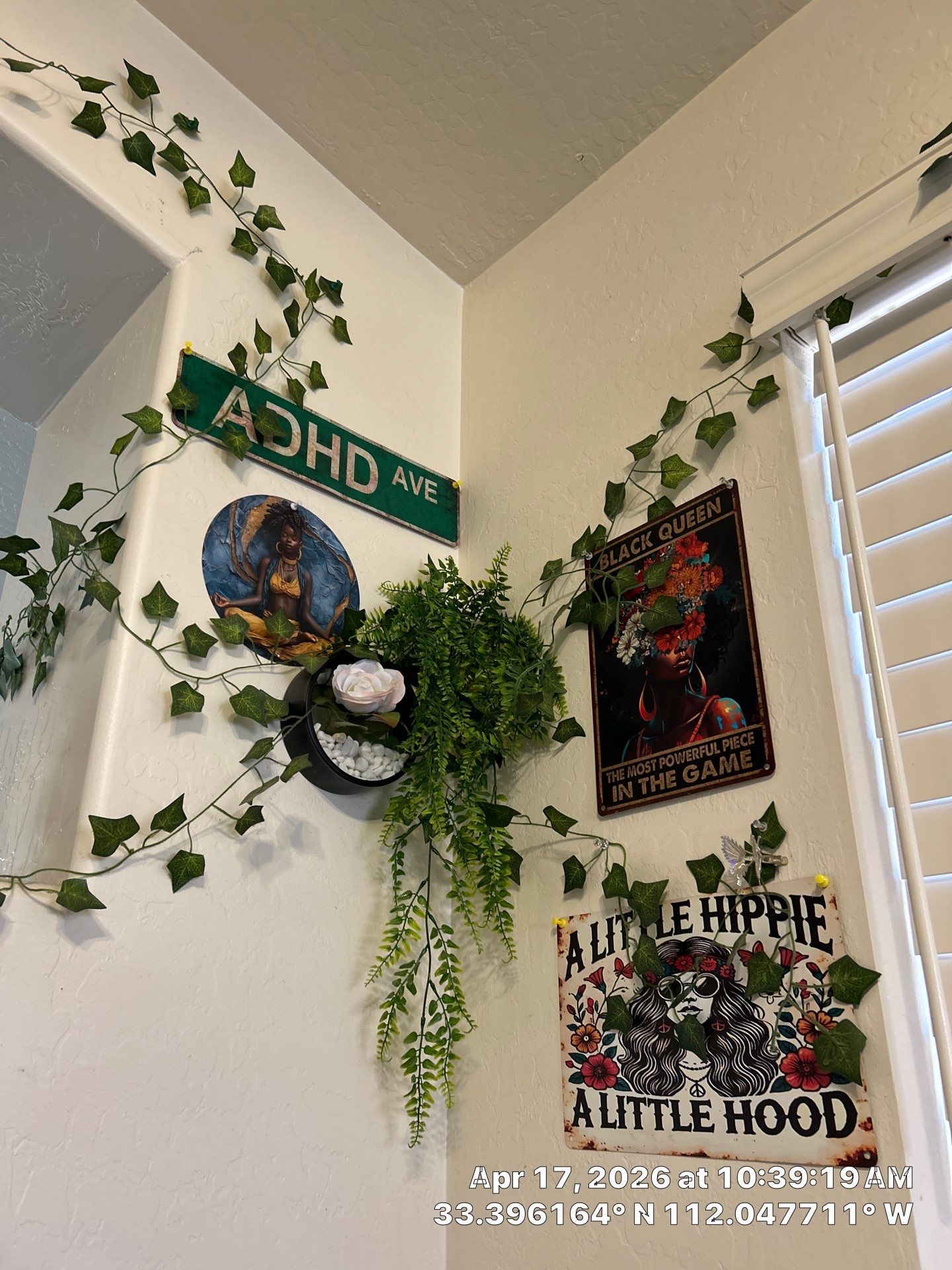 Interior Decorative Wall and Artificial Vine Installation in Phoenix by CompanyCam Sales Demo