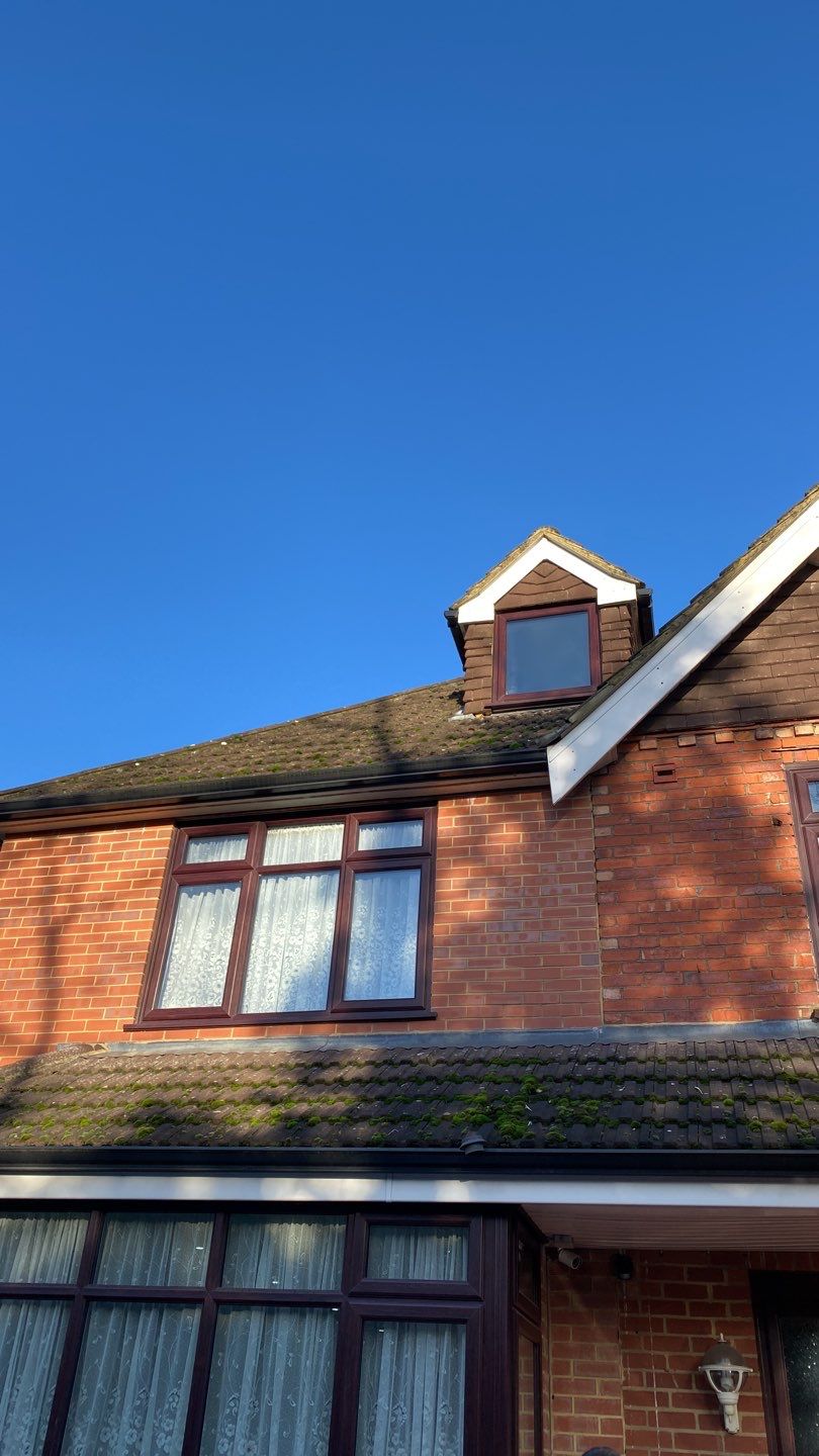 Roof Clean using Spider Lift by Ges Exterior Cleaning ltd