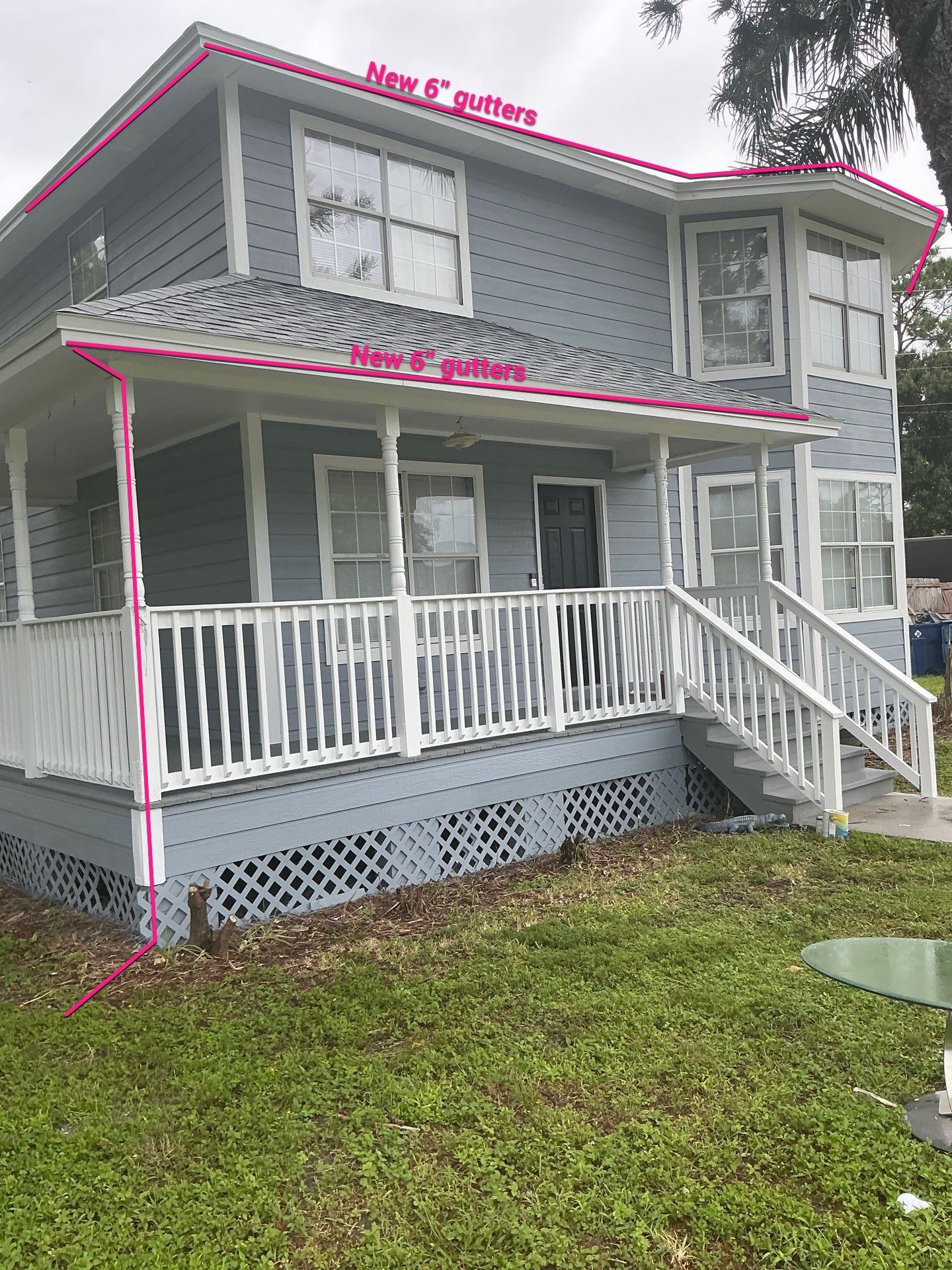 6 Inch Seamless Gutters using White Seamless Gutters in Largo FL by Gutter Professors