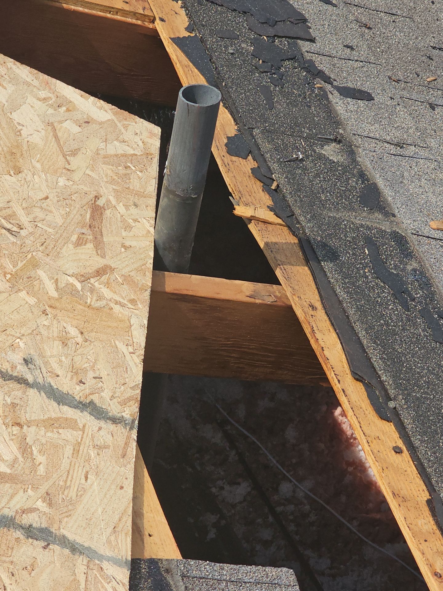 Hail Damage using Owen's Corning Duration (Lifetime) Shingles by Roof Repair Company