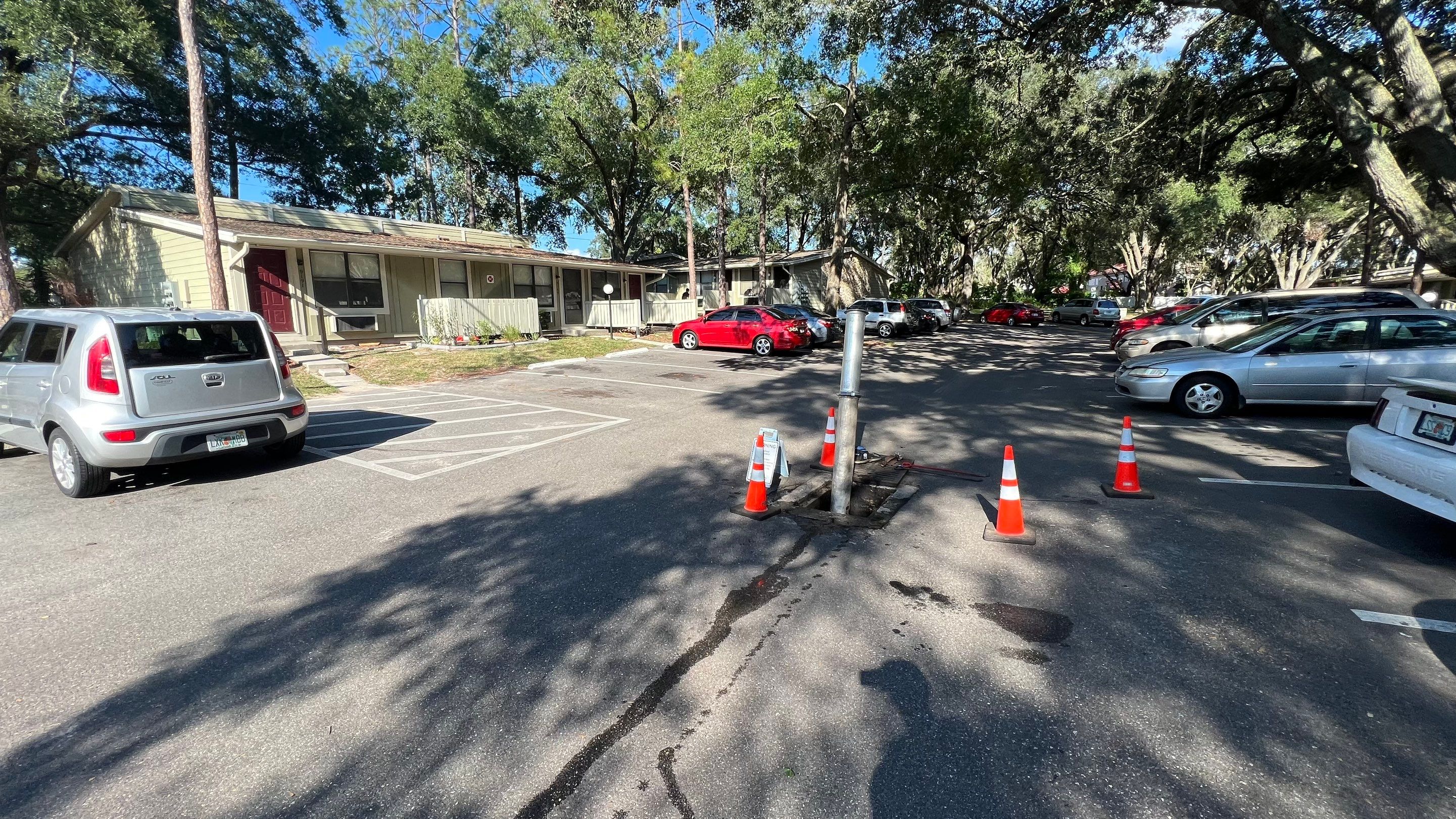 Apartment Complex Storm Water System Cleaning and Maintenance by APS Power & Water