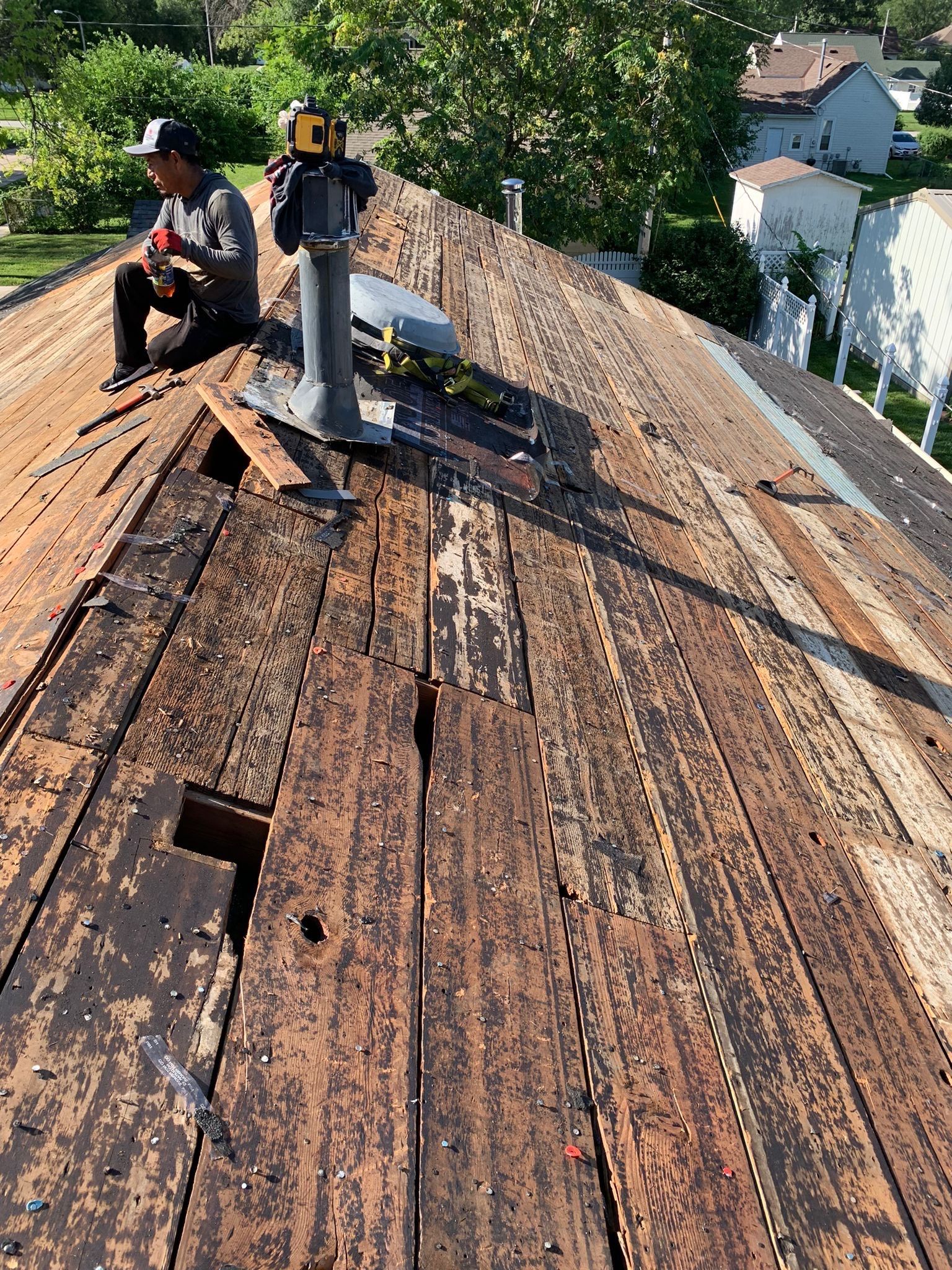 Residential Roofing Installation using Owens Corning Duration Colonial Slate by Lightning Exteriors