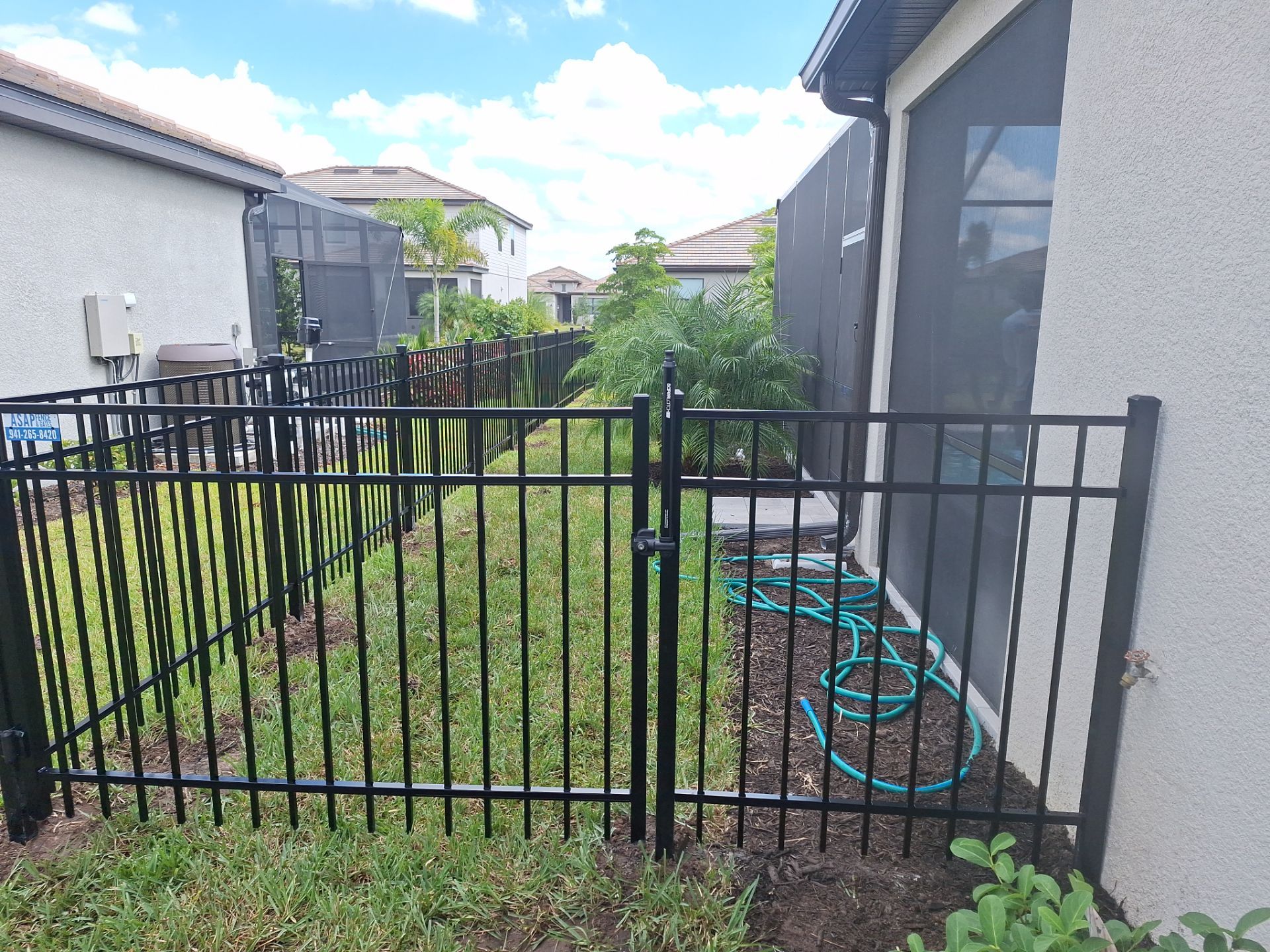 3 Rail Black Aluminum In Lakewood Ranches by Asap fence and gates, LLC